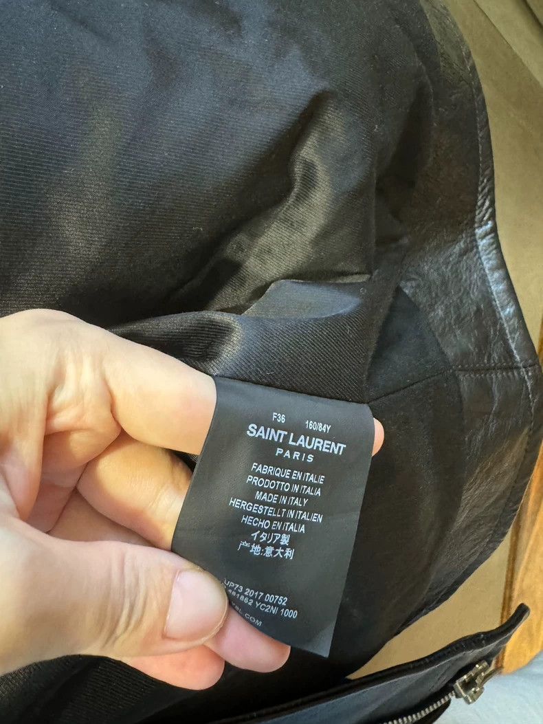 Saint Laurent Paris Saint Laurent Paris Motorcycle leather jacket-2506 Size US S / EU 44-46 / 1 - 5 Thumbnail