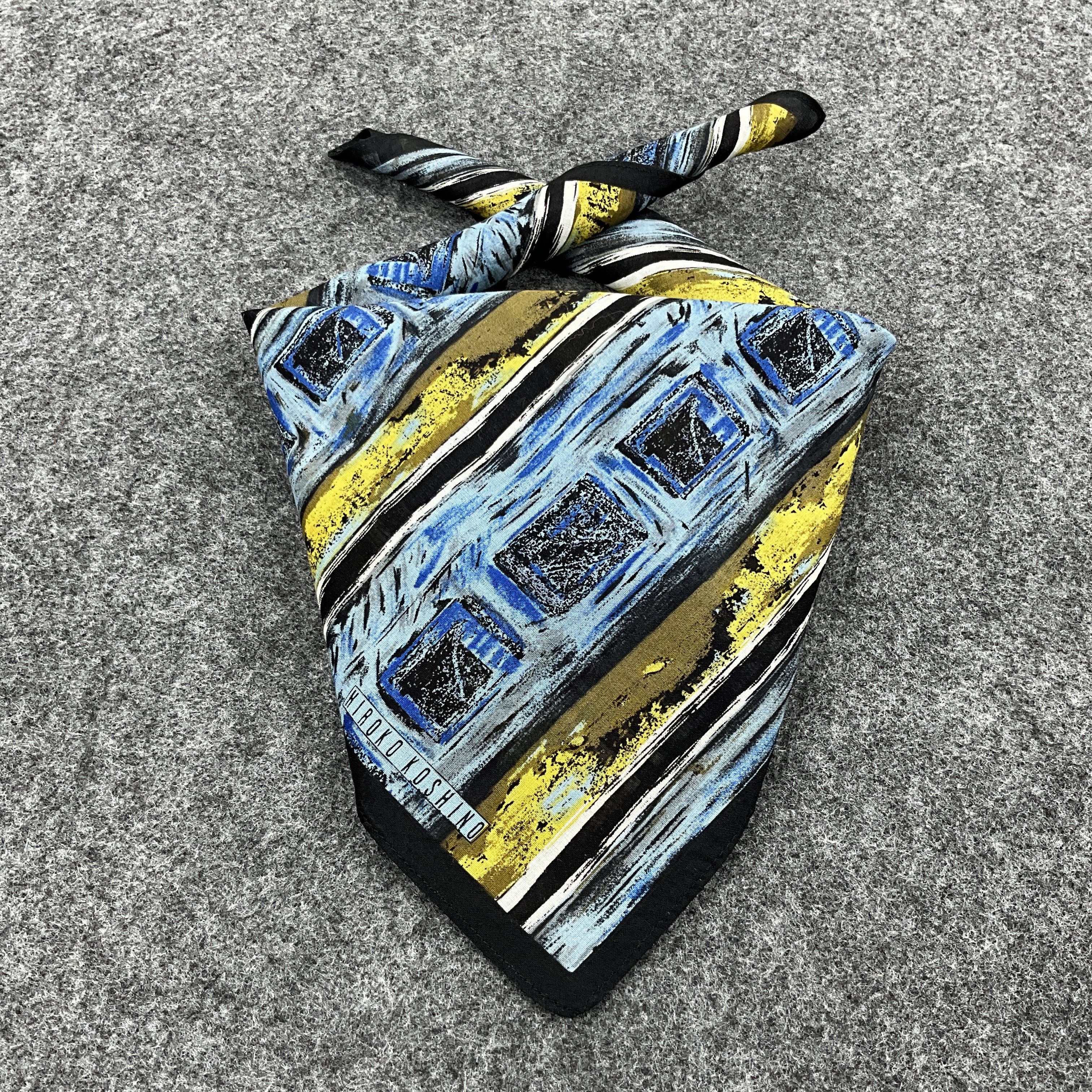 Hiroko Koshino Homme × Vintage Hiroko Koshino Handkerchief / Bandana / Neckerchief B069 Size ONE SIZE - 2 Thumbnail