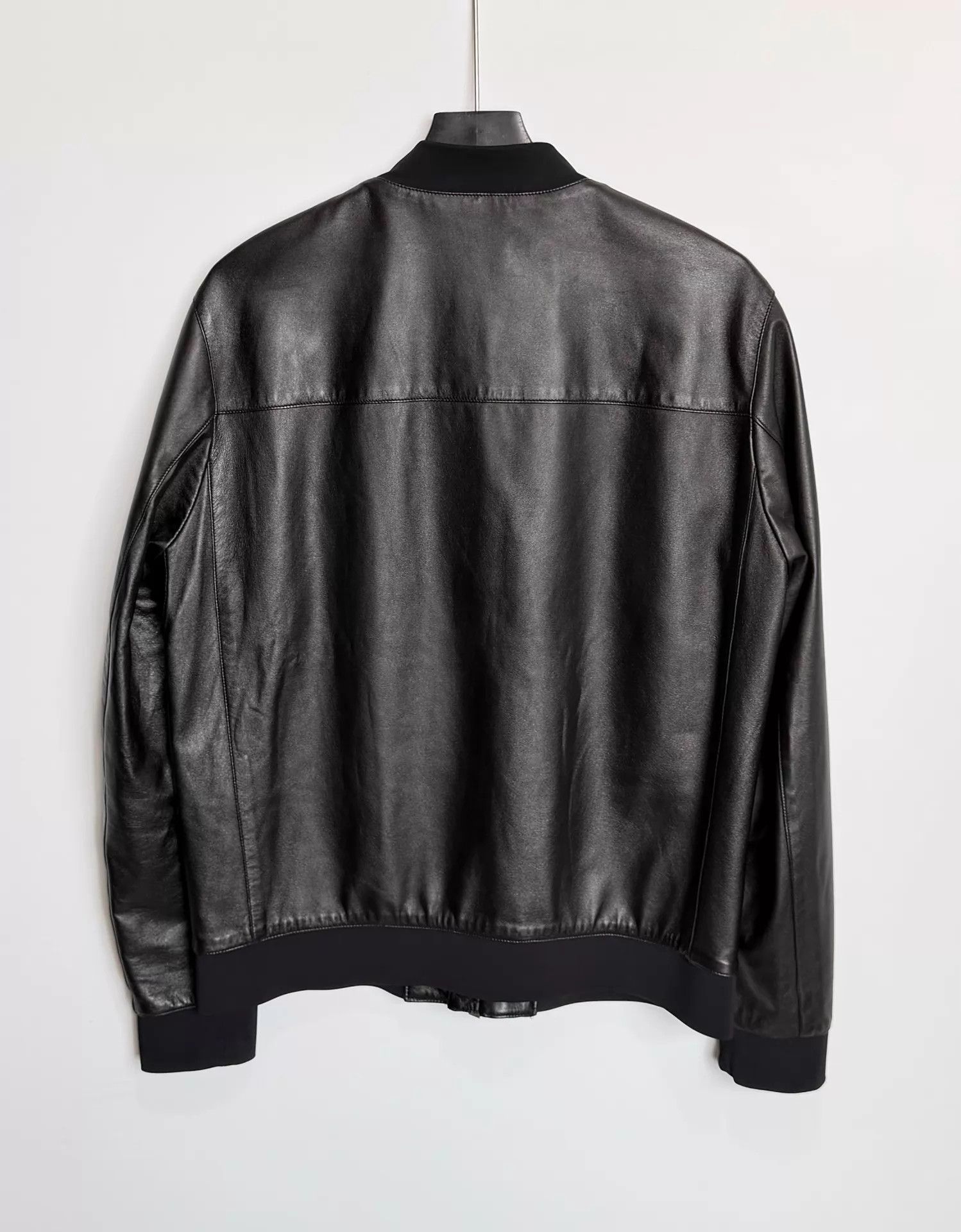 Burberry Burberry Black Lambskin Leather Jacket 52 Size US L / EU 52-54 / 3 - 3 Thumbnail