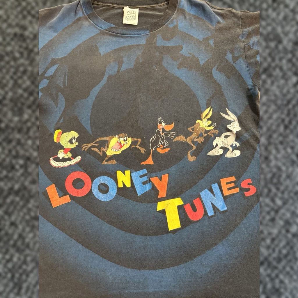 Vintage VINTAGE Wild Oats Looney Tunes Shirt Sz L Double Sided All Over Print USA 1992 T Tour Size US L / EU 52-54 / 3 - 1 Thumbnail