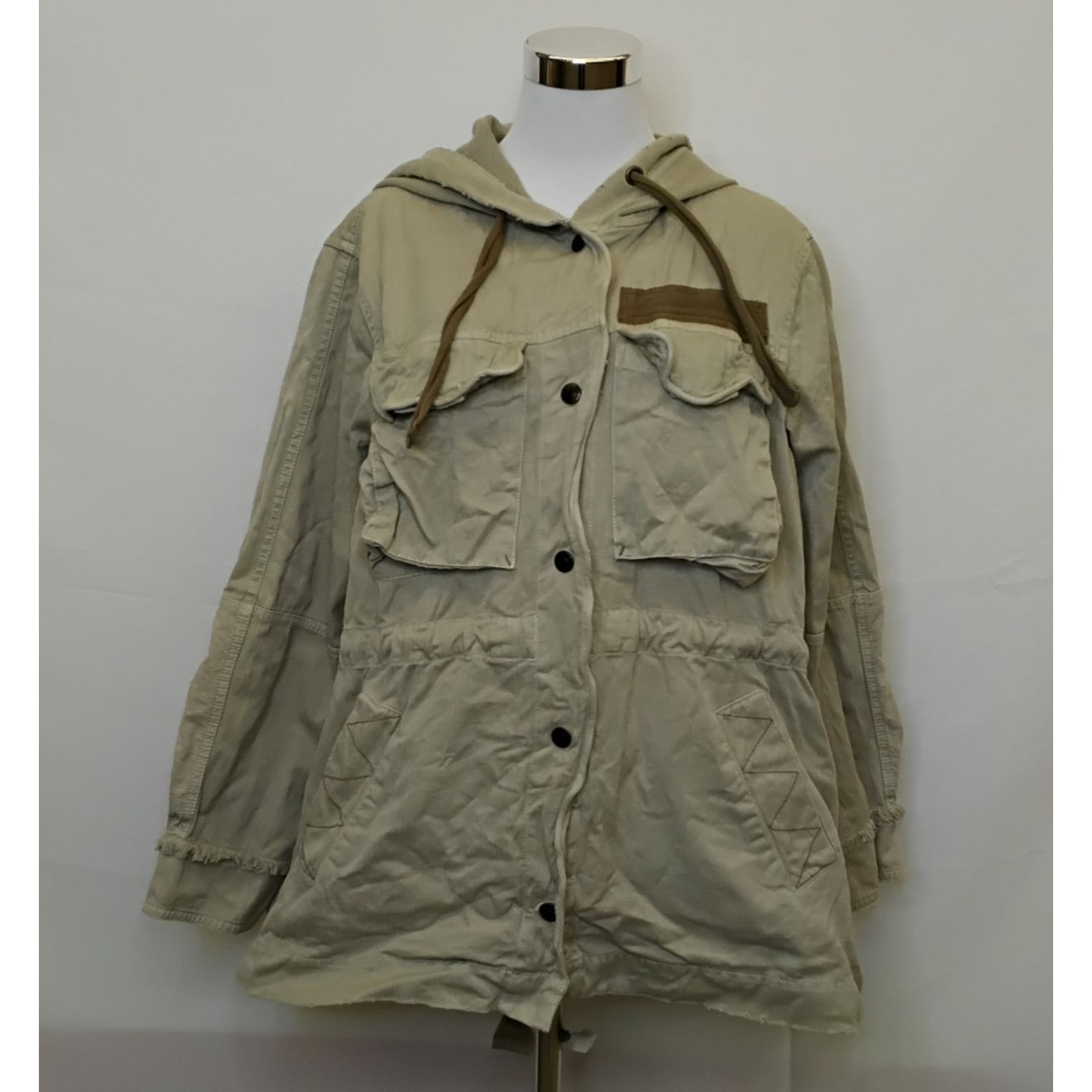 Free People Free People Cargo Hoodie Jacket Women's S Beige Oversized Size S / US 4 / IT 40 - 2 Thumbnail