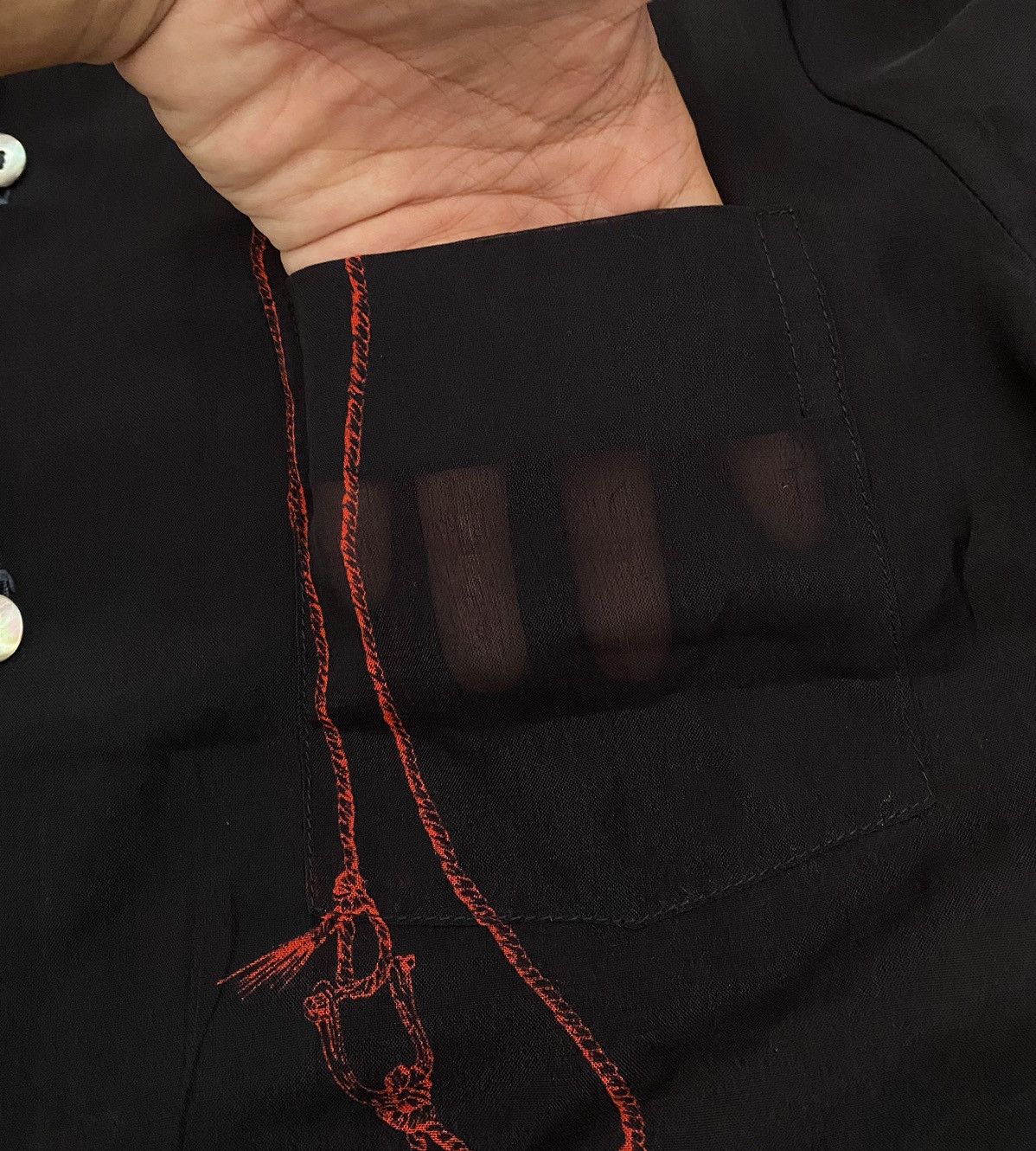 If Six Was Nine × Japanese Brand × Le Grande Bleu (L.G.B.) Japanese Transparent black shirt Size US M / EU 48-50 / 2 - 4 Thumbnail