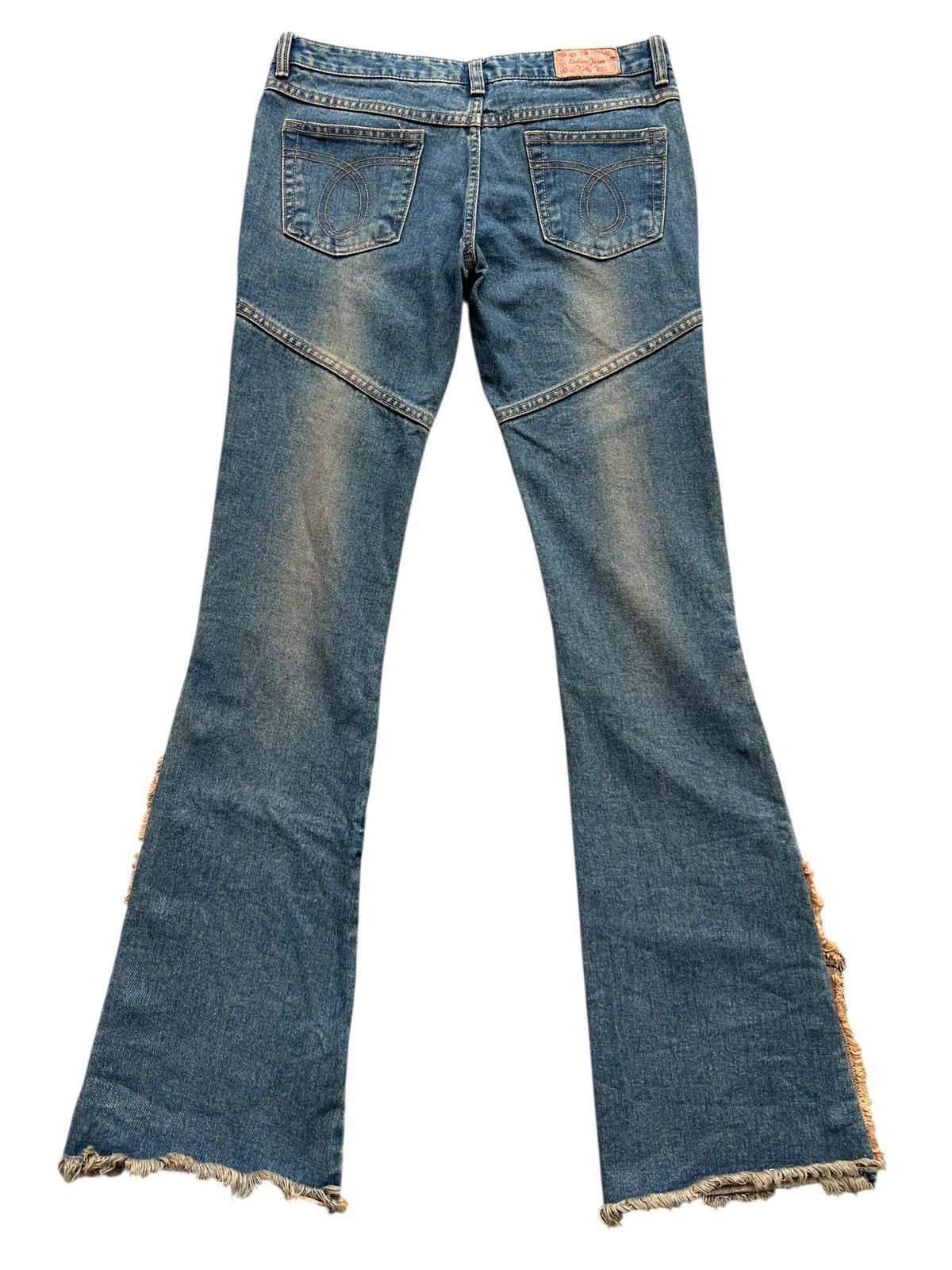 If Six Was Nine Low Rise Bootcut Flare Denim Pants 30x33 Size 30" / US 8 / IT 44 - 3 Thumbnail