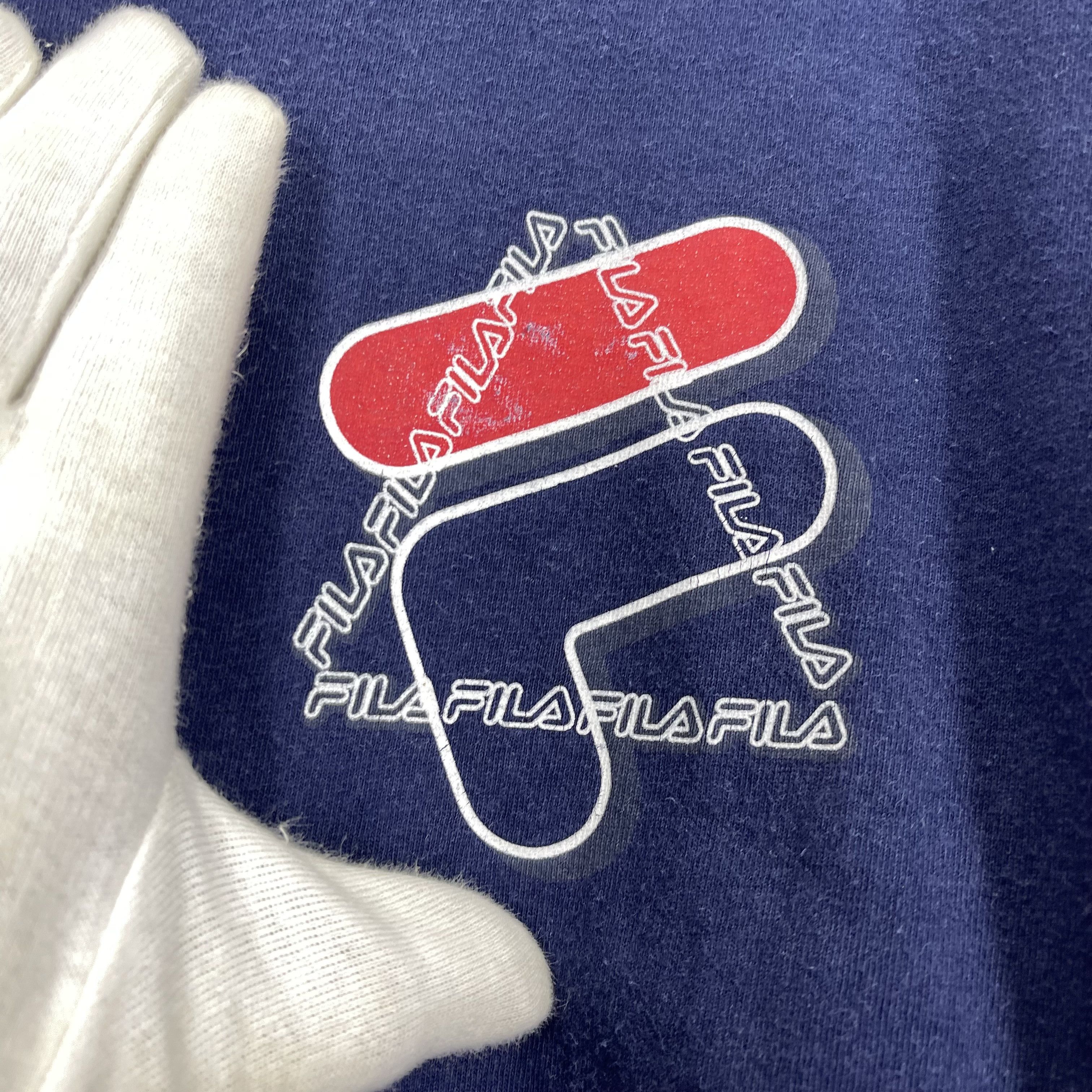 Fila 90s Vintage FILA Crew Neck T Shirt #2030/14 Size US XL / EU 56 / 4 - 6 Thumbnail