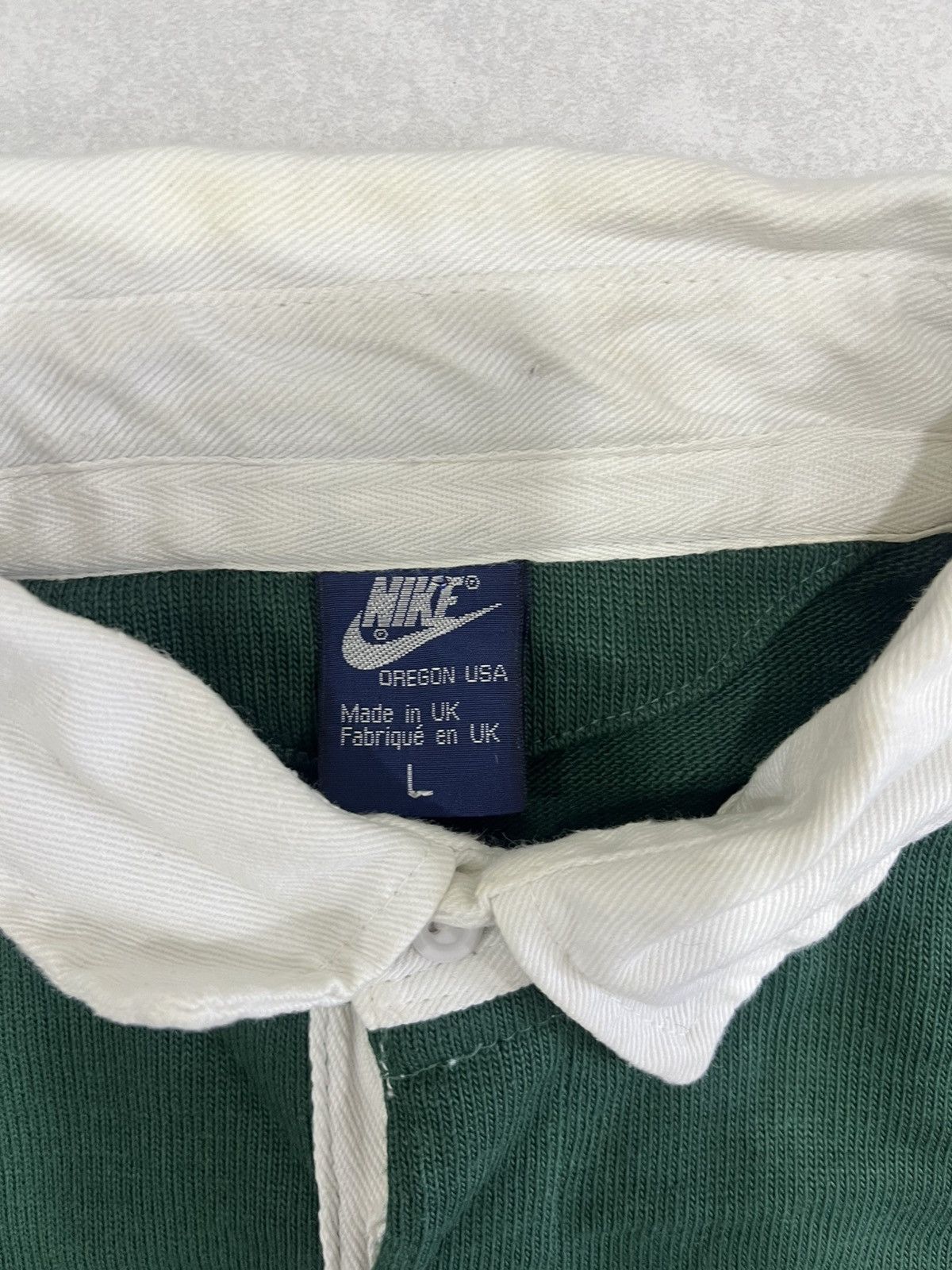 Nike Nike Rugby Shirt Vintage Longsleeve Size US L / EU 52-54 / 3 - 4 Thumbnail