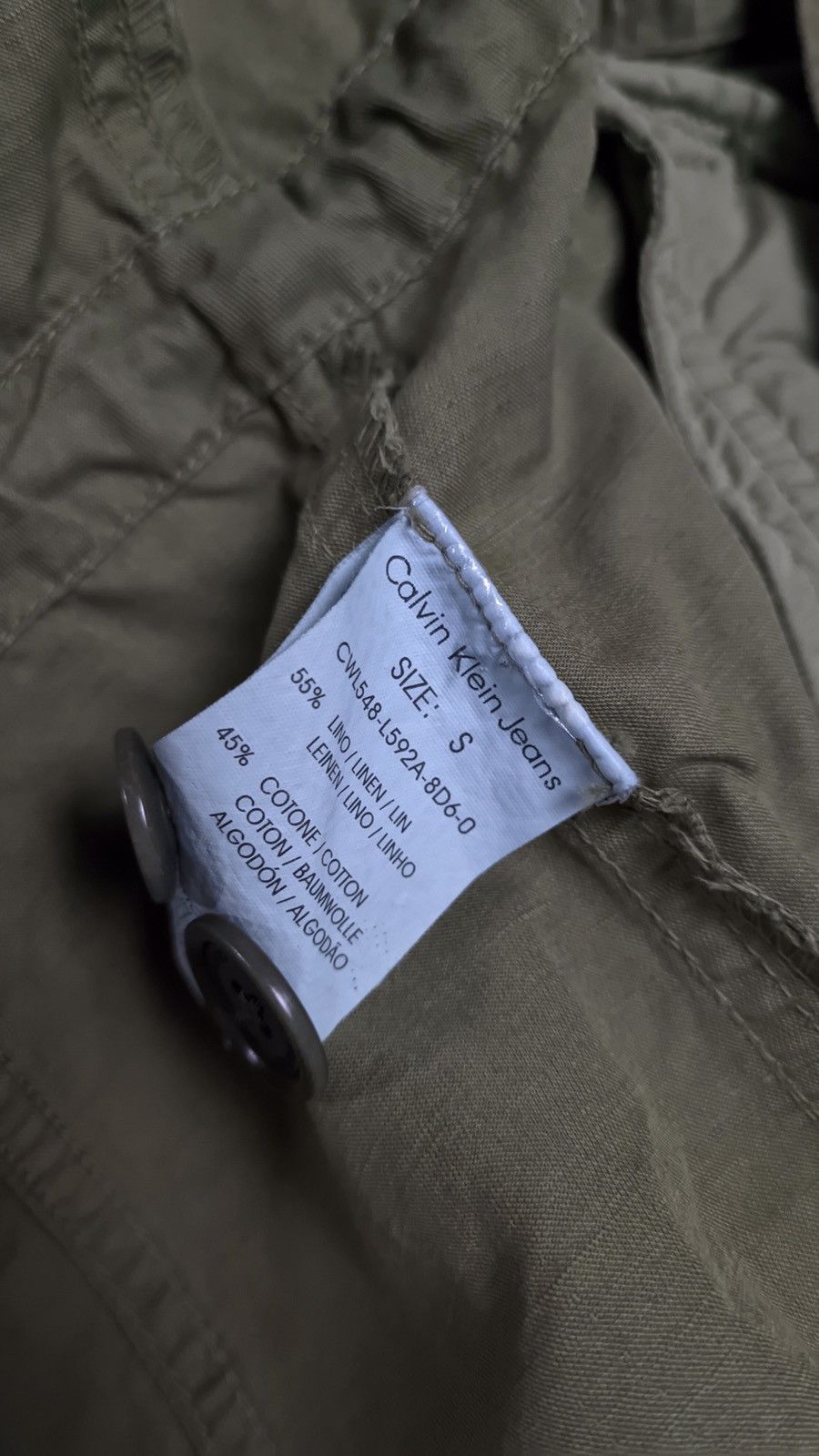Japanese Brand Calvin Klein Jeans wmns Y2K Multipocket Military Jacket Size S / US 4 / IT 40 - 5 Thumbnail