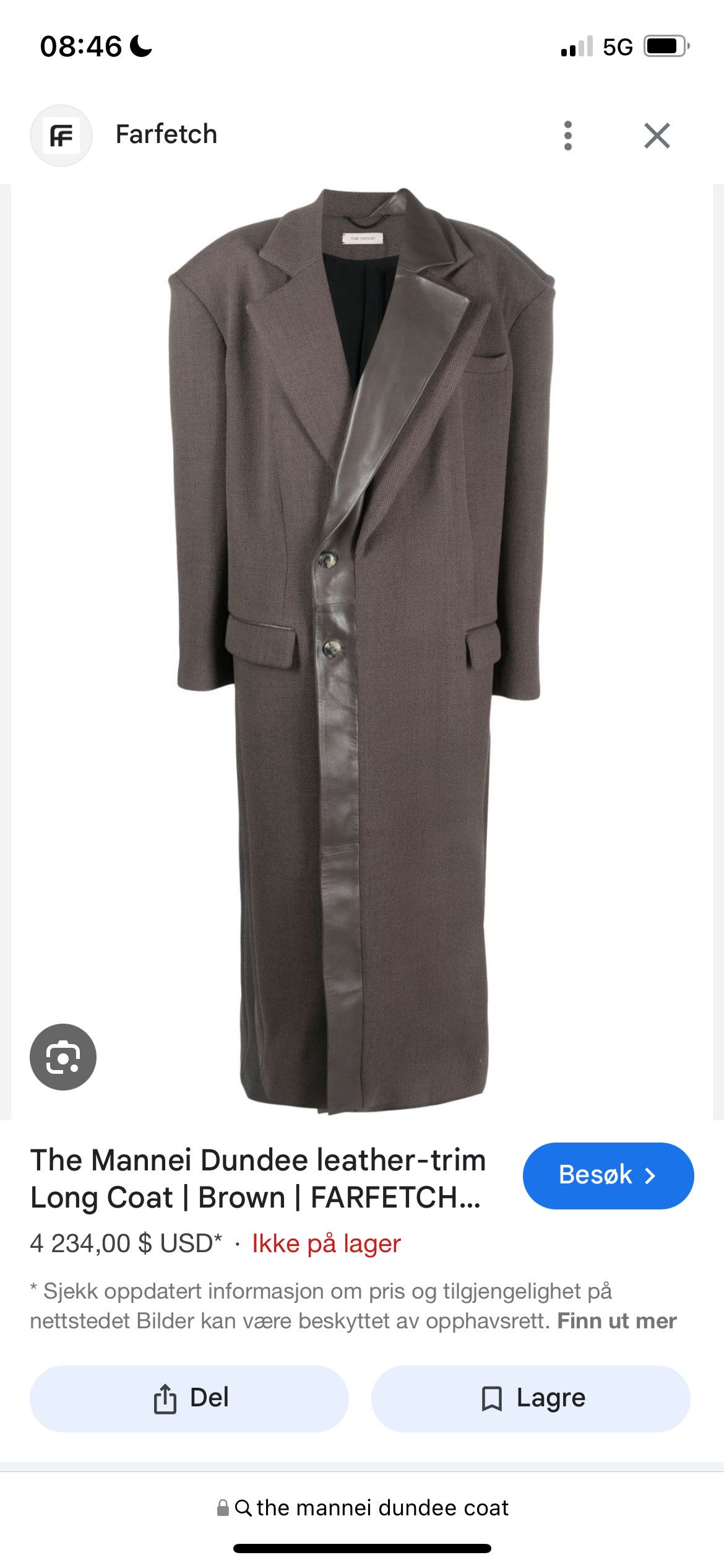 Other The Mannei - Dundee Coat (oversize) Size US M / EU 48-50 / 2 - 10 Thumbnail
