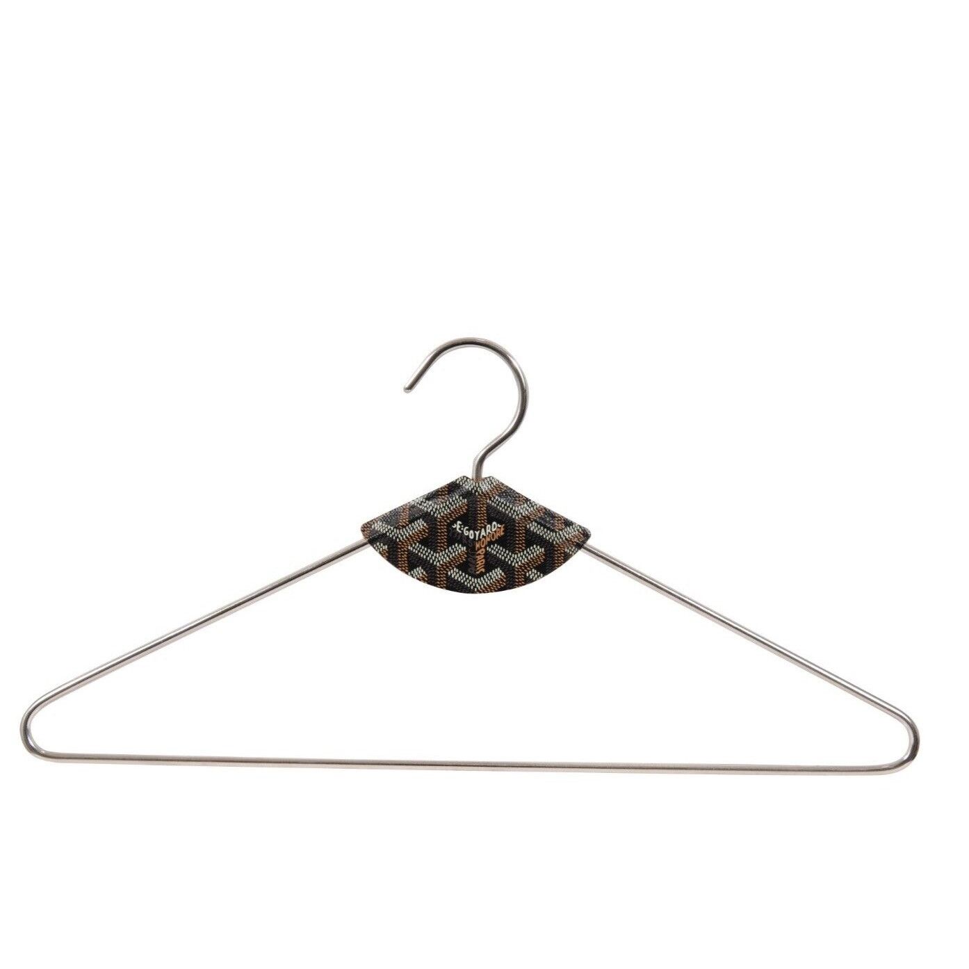 Goyard Black Brown Leather Goyardine Metal Hanger -02080 B Size ONE SIZE - 7 Thumbnail