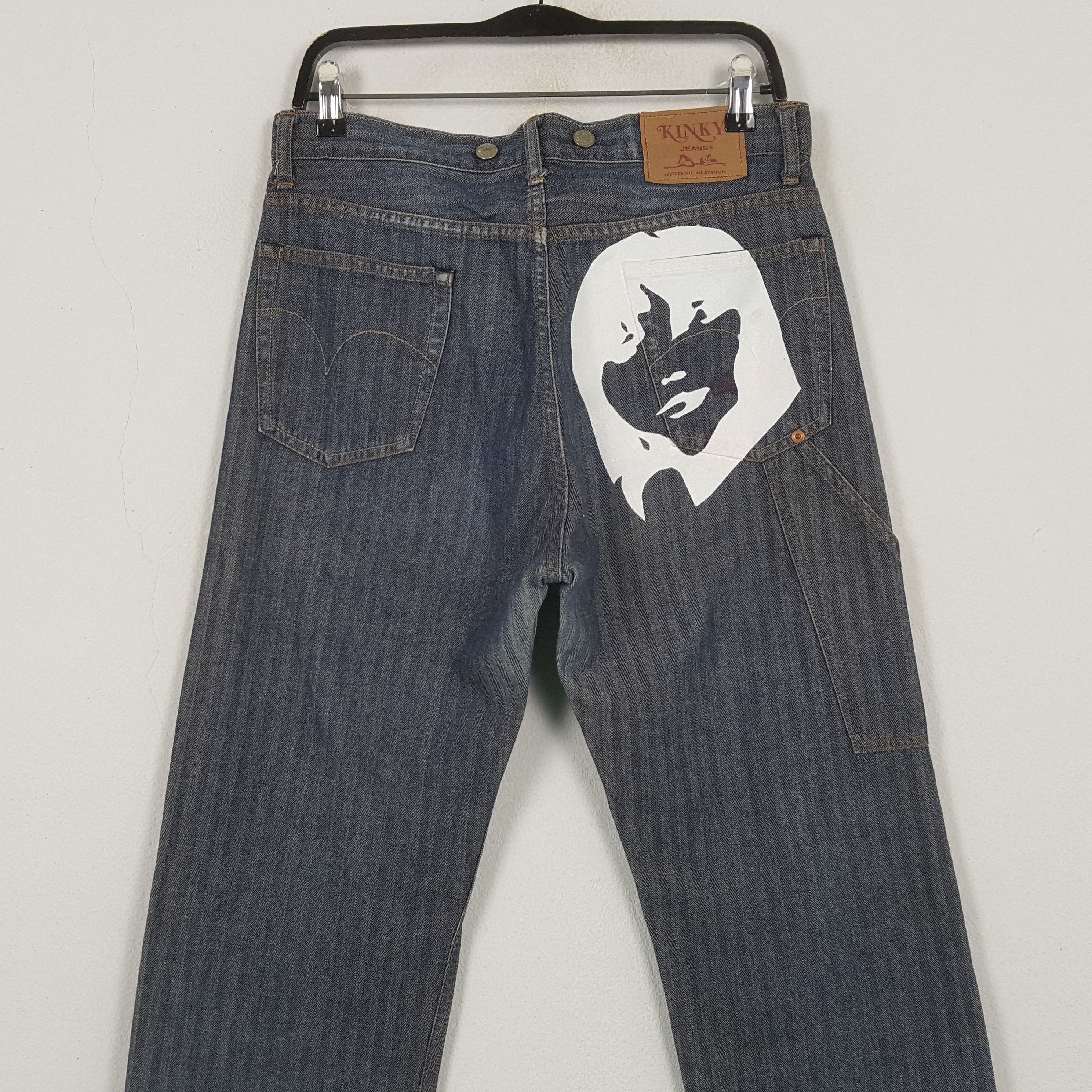 Hysteric Glamour HYSTERIC GLAMOUR Japanese Brand Custom Art Jeans C280N31 Size US 32 / EU 48 - 2 Thumbnail