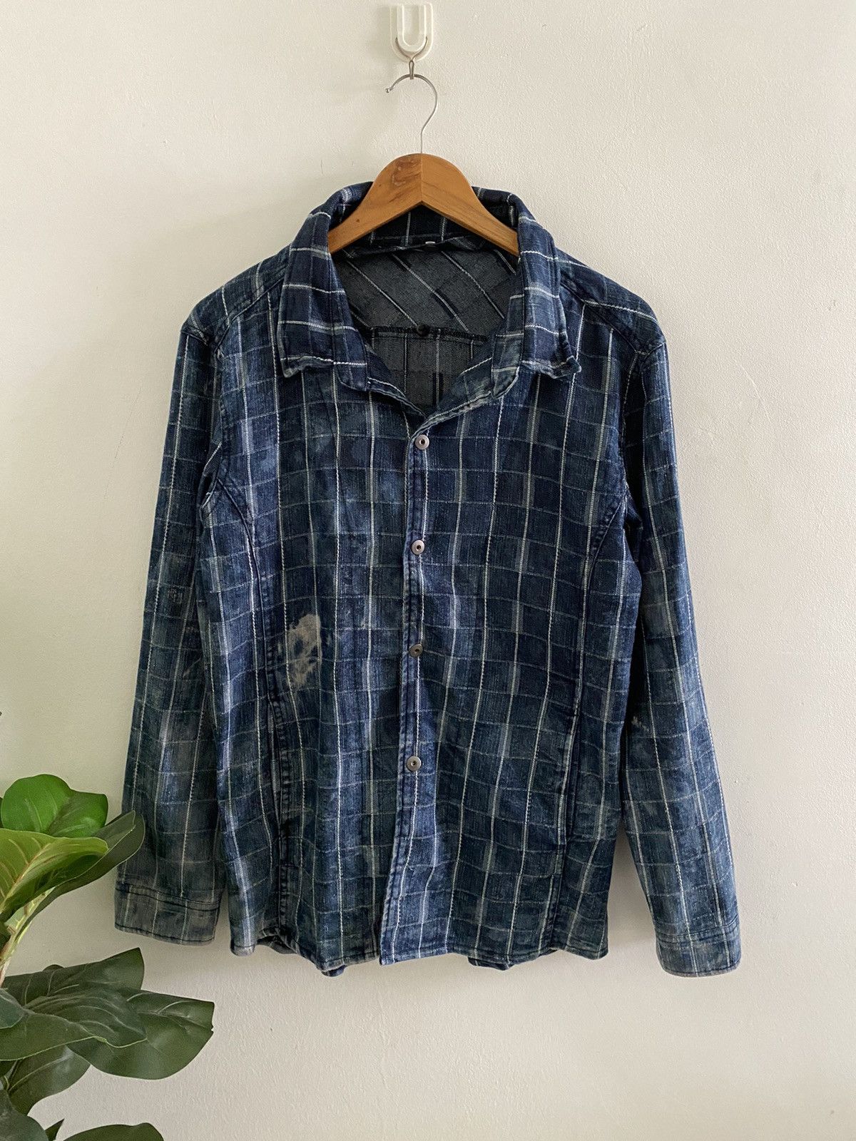 Blue Blue Japan × Japanese Brand Vintage Japanese 🇯🇵 patchwork Shirt Kapital design style Size US M / EU 48-50 / 2 - 3 Thumbnail