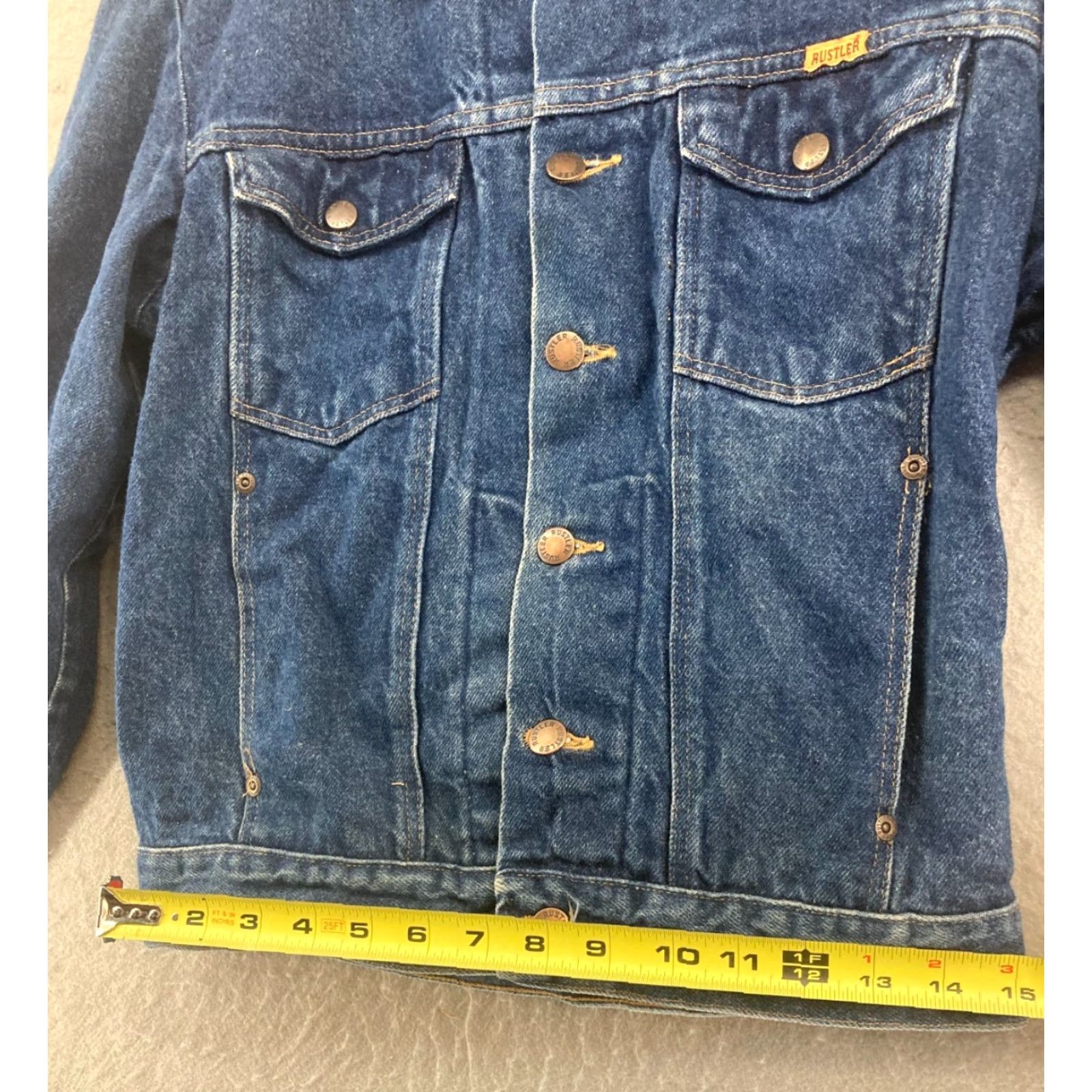 Vintage VINTAGE Rustler Denim Jacket Women Small 80s Western Trucker Casual Blue Size 28" / US 6 / IT 42 - 6 Thumbnail