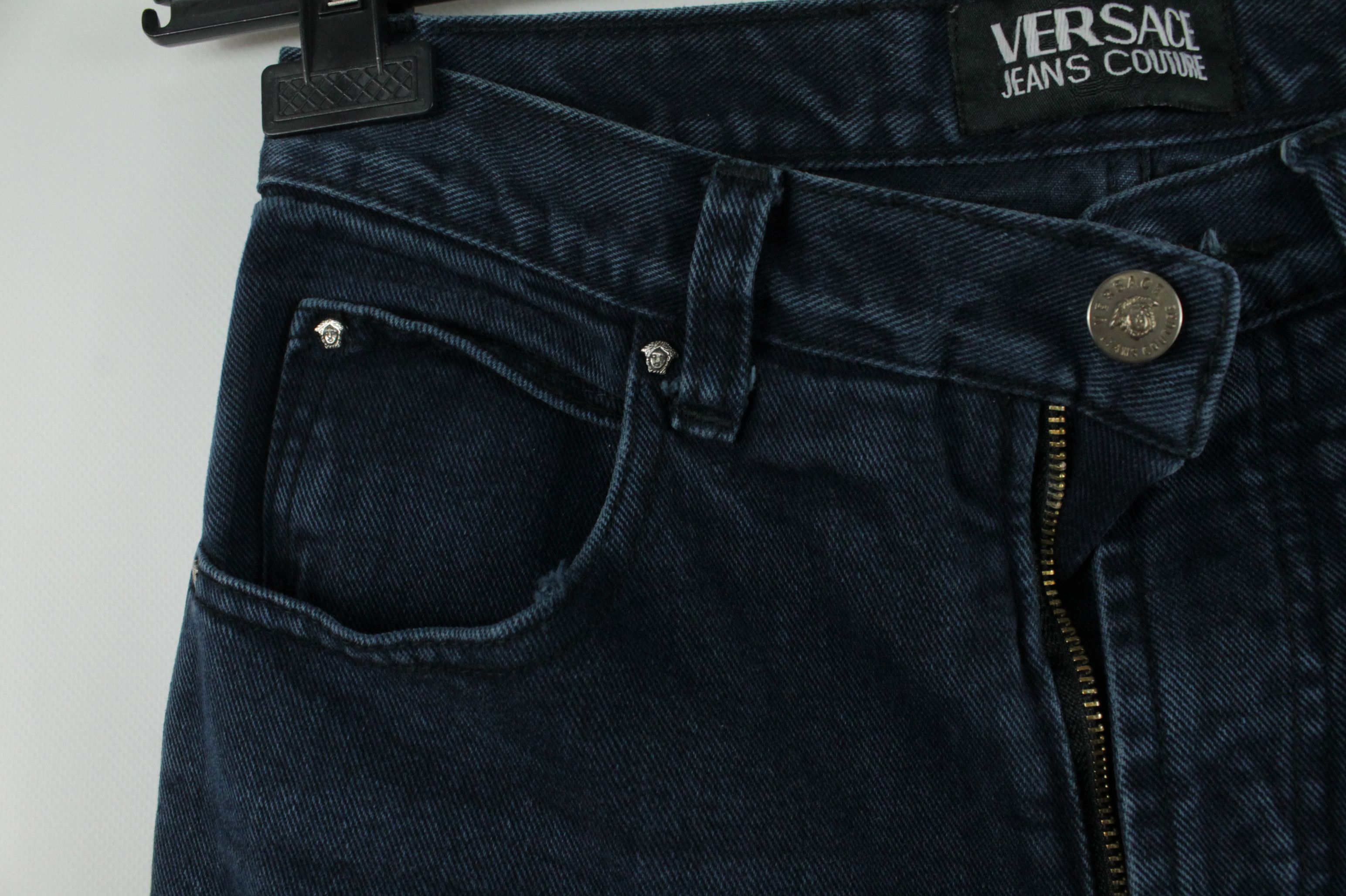 Versace Jeans Couture Vintage Versace Jeans Couture Blue Denim Jeans Size US 29 - 5 Thumbnail