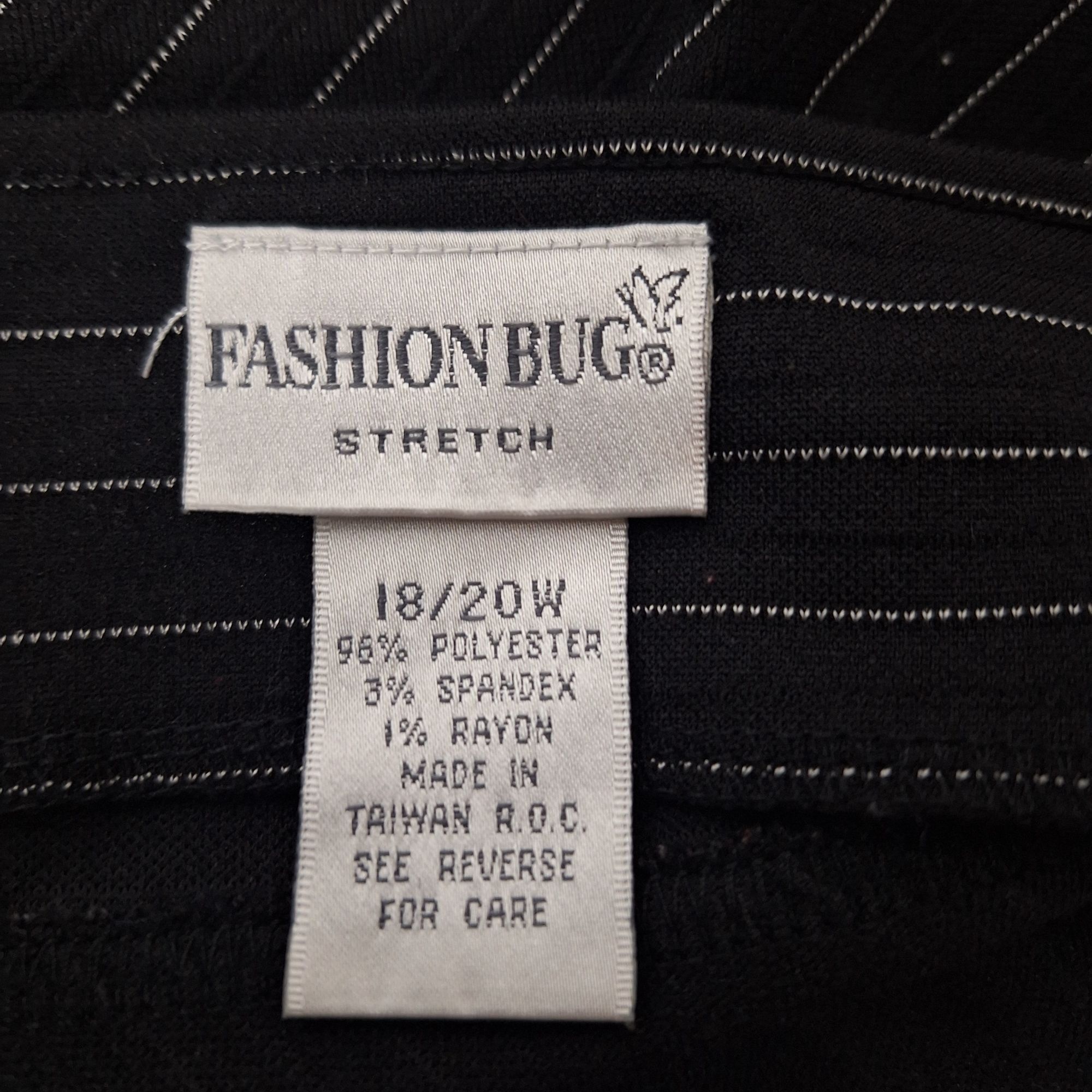 Other Vtg Fashion Bug Pinstripe Mini Skirt Office Siren Dark Acade Size 40" / US 18 - 4 Thumbnail