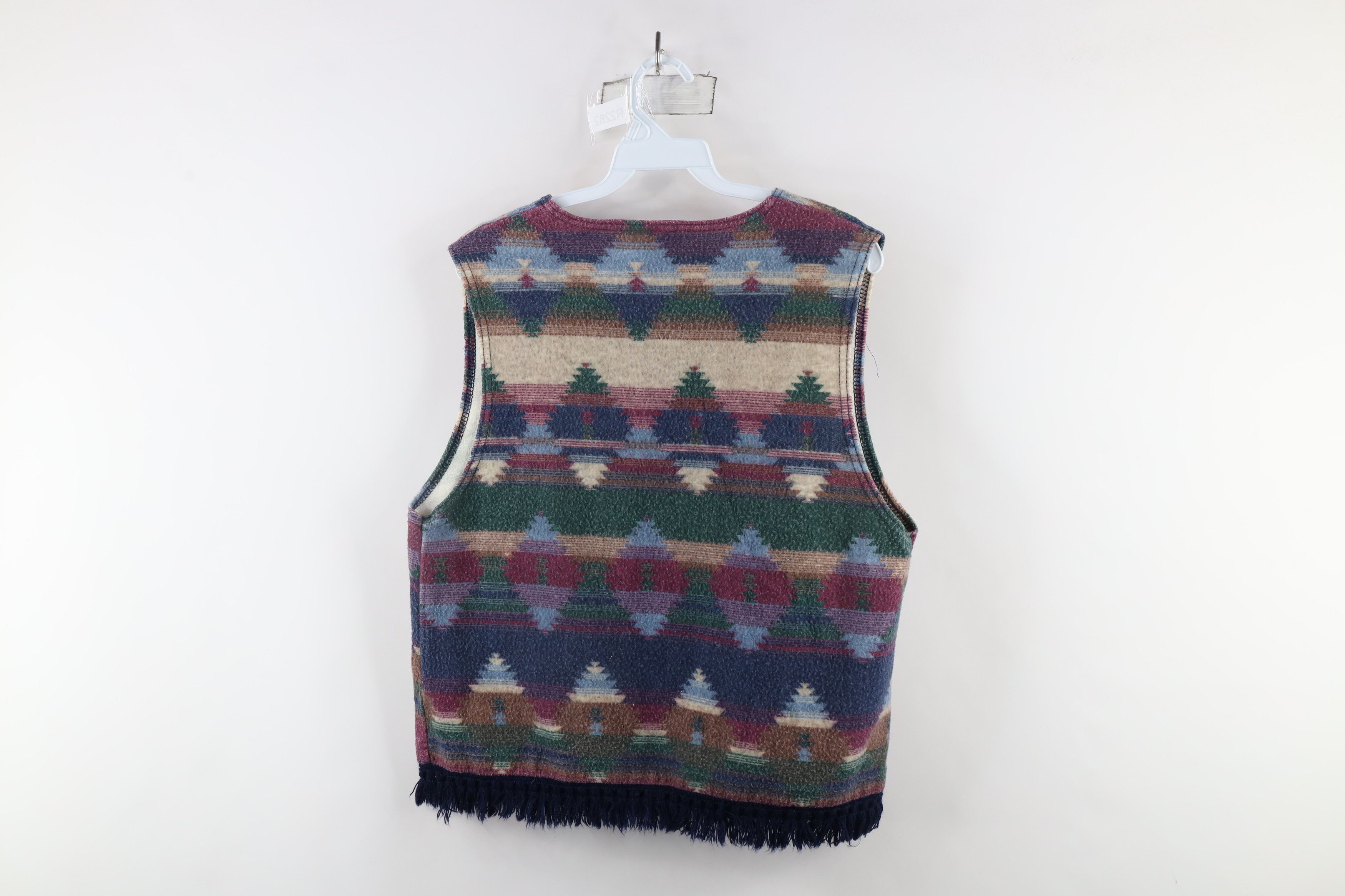 Vintage Vintage 90s Streetwear Fringed Blanket Vest Jacket USA Size L / US 10 / IT 46 - 9 Thumbnail