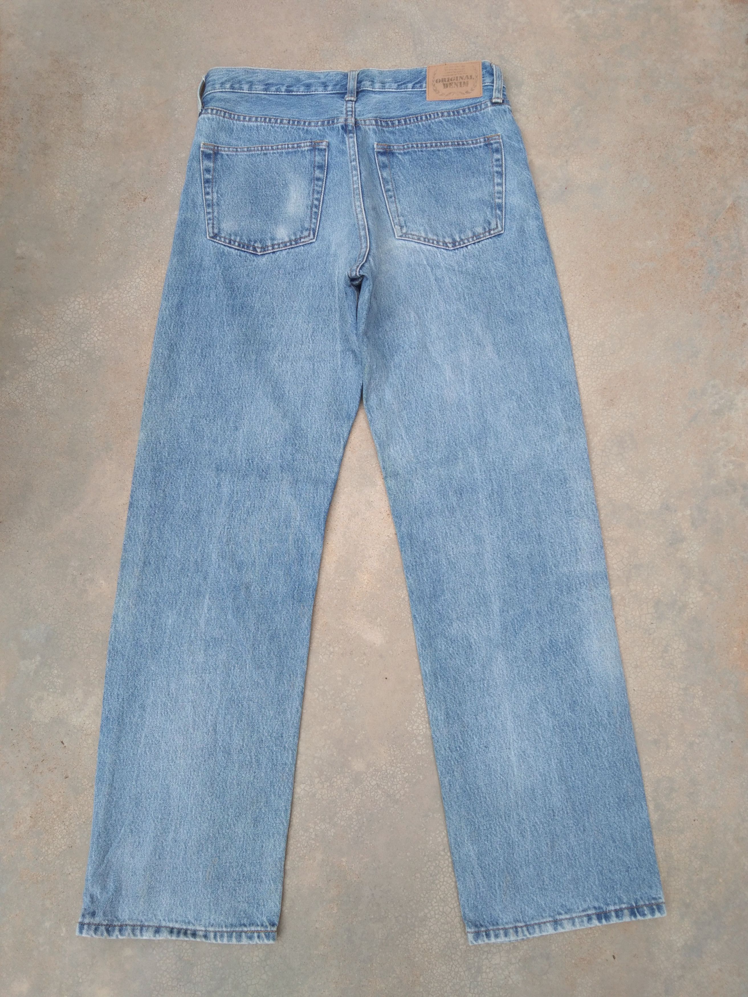 Japanese Brand Vintage Retro Original Denim Straight Leg Jeans 31x30 Size US 31 - 2 Thumbnail