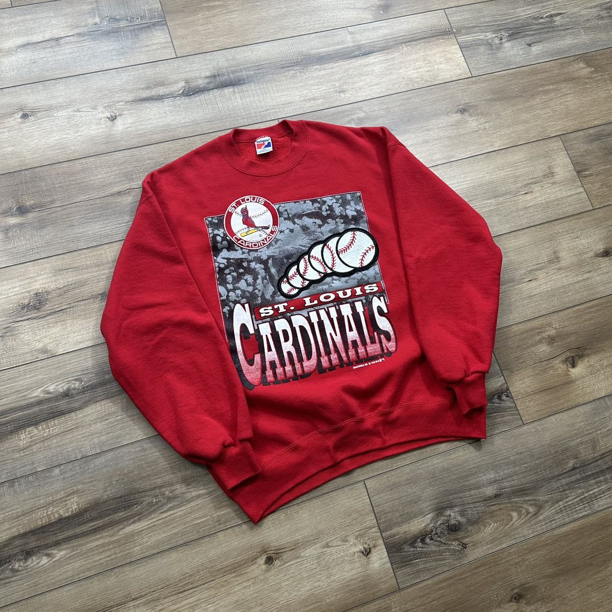 Swingster Vintage 1993 St. Louis Cardinals MLB Embroidered Crewneck Size US XL / EU 56 / 4 - 2 Thumbnail