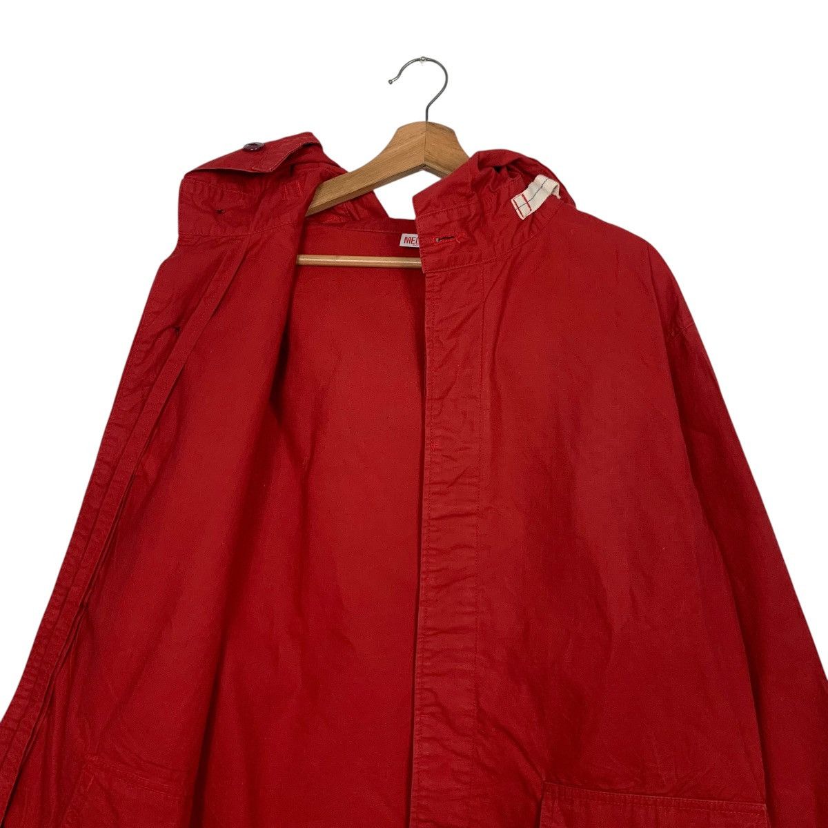 Vintage 90s Vintage HIGH QUALITY FABRIC Hooded Jacket #2680-C120 Size US M / EU 48-50 / 2 - 11 Thumbnail