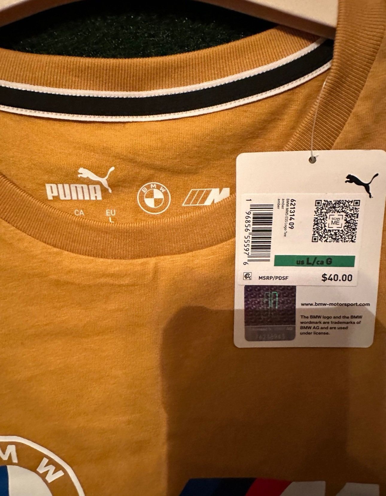 Puma Puma X BMW Motorsport/ T-Shirt/ sz Large/ NEW Size US L / EU 52-54 / 3 - 3 Thumbnail