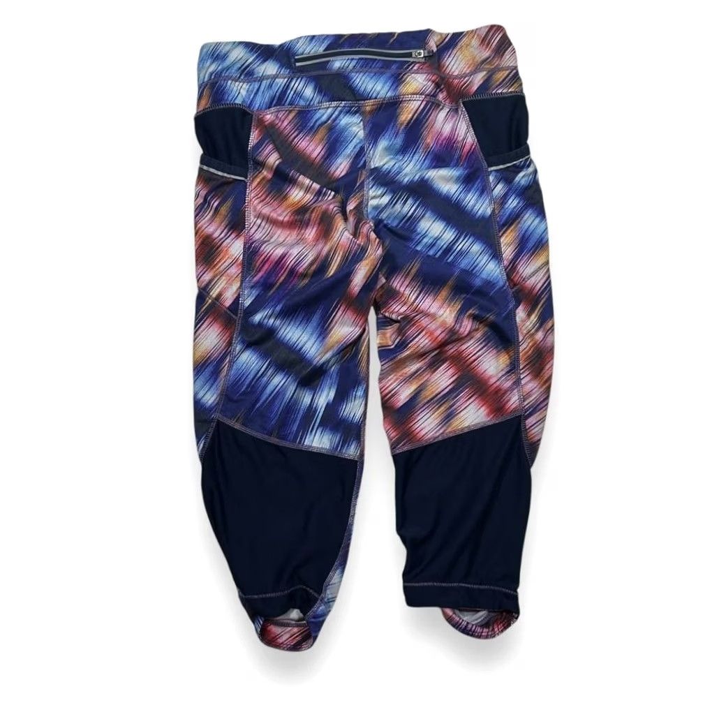 Athleta Athleta Capri Leggings Womens Small Multicolor Tie Dye Athletic Size 28" / US 6 / IT 42 - 2 Thumbnail