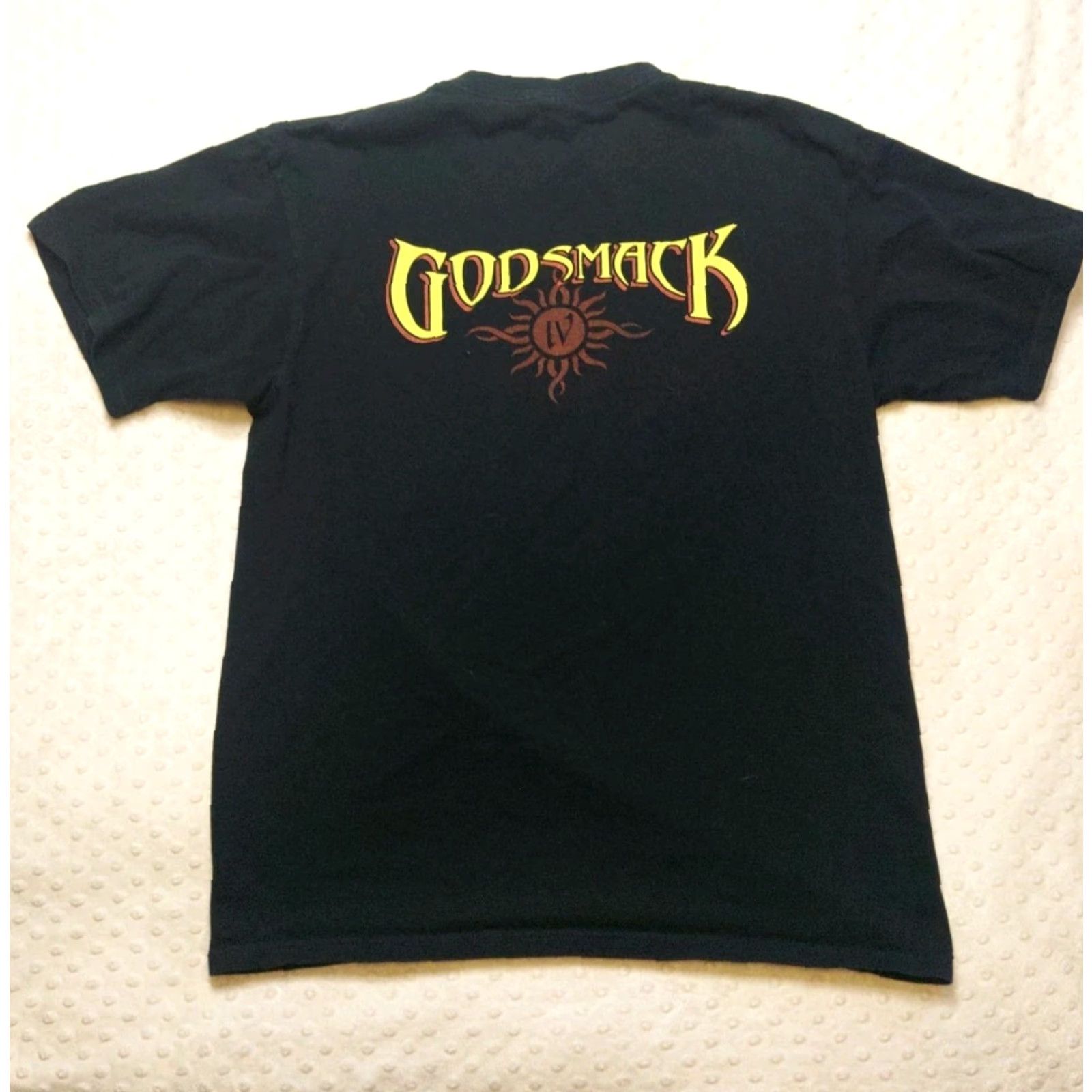 Anvil VINTAGE ANVIL Godsmack IV 06 Album Tour T Shirt Large Black Short Sleeve Men Rock Band Promo Graphic Print Double Sided Size US L / EU 52-54 / 3 - 7 Thumbnail