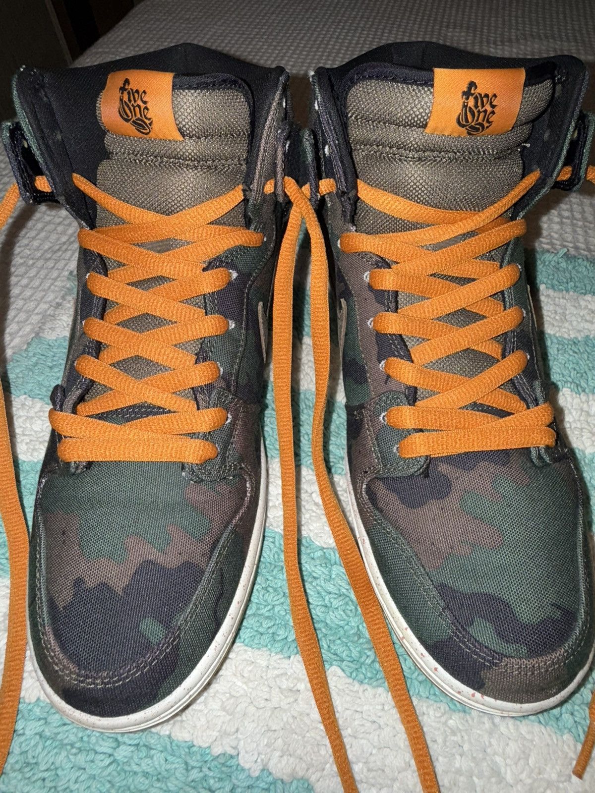 Nike Nike “FiveOneO” SB Dunk Hi Camo 510, VVNDS! Tried-on once! Size US 11.5 / EU 44-45 - 13 Thumbnail