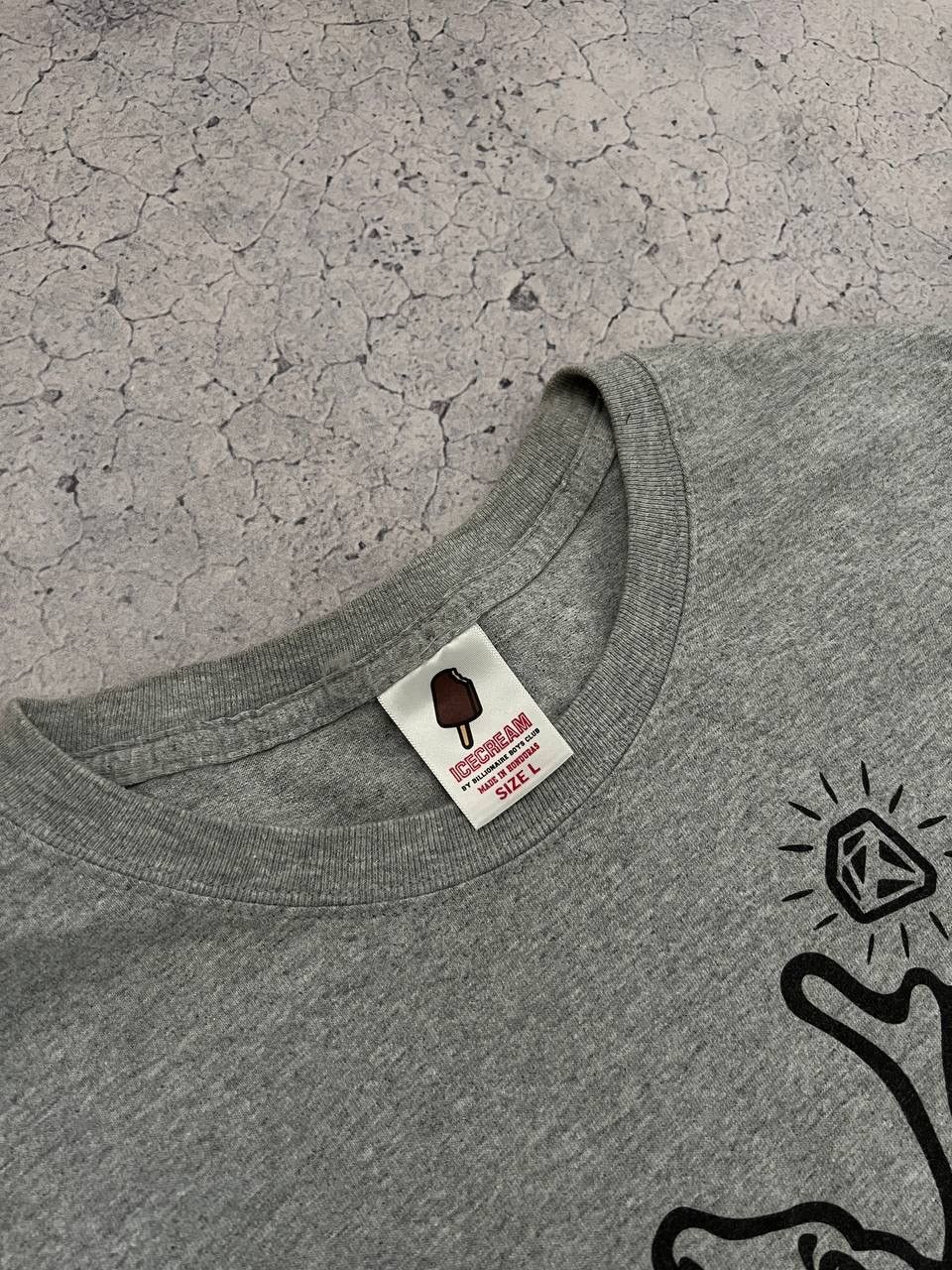 Billionaire Boys Club Ice Cream By Billionaire Boys Club Classic Logo Grey Tee Size US L / EU 52-54 / 3 - 4 Thumbnail