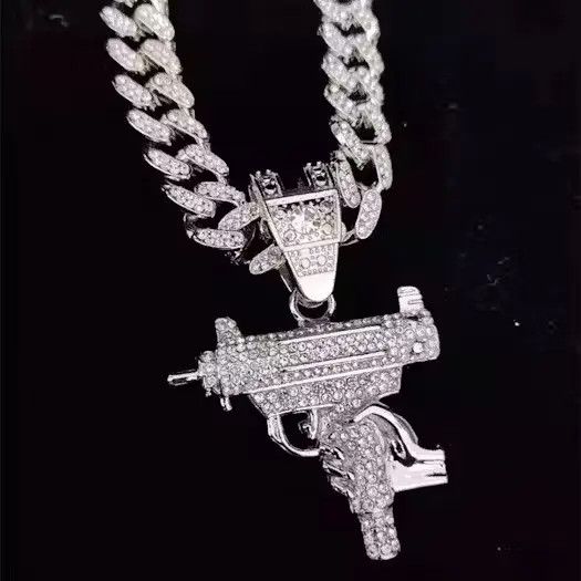 Jewelry Gun Uzi Pendant Necklace Size ONE SIZE - 3 Thumbnail