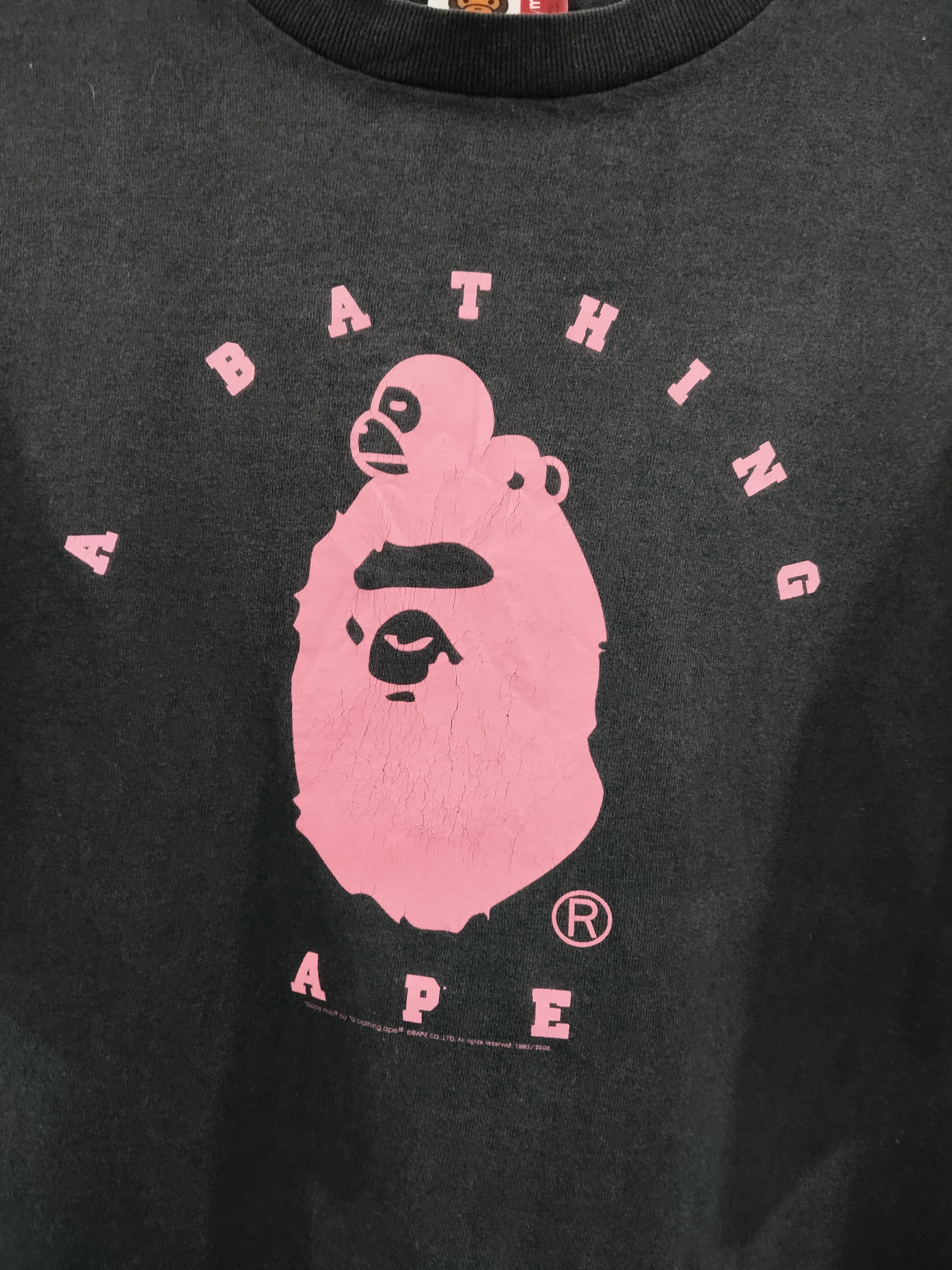 Bape × Vintage Vintage Y2K Baby Milo A Bathing Ape Busy Work Tshirt Size US M / EU 48-50 / 2 - 2 Thumbnail