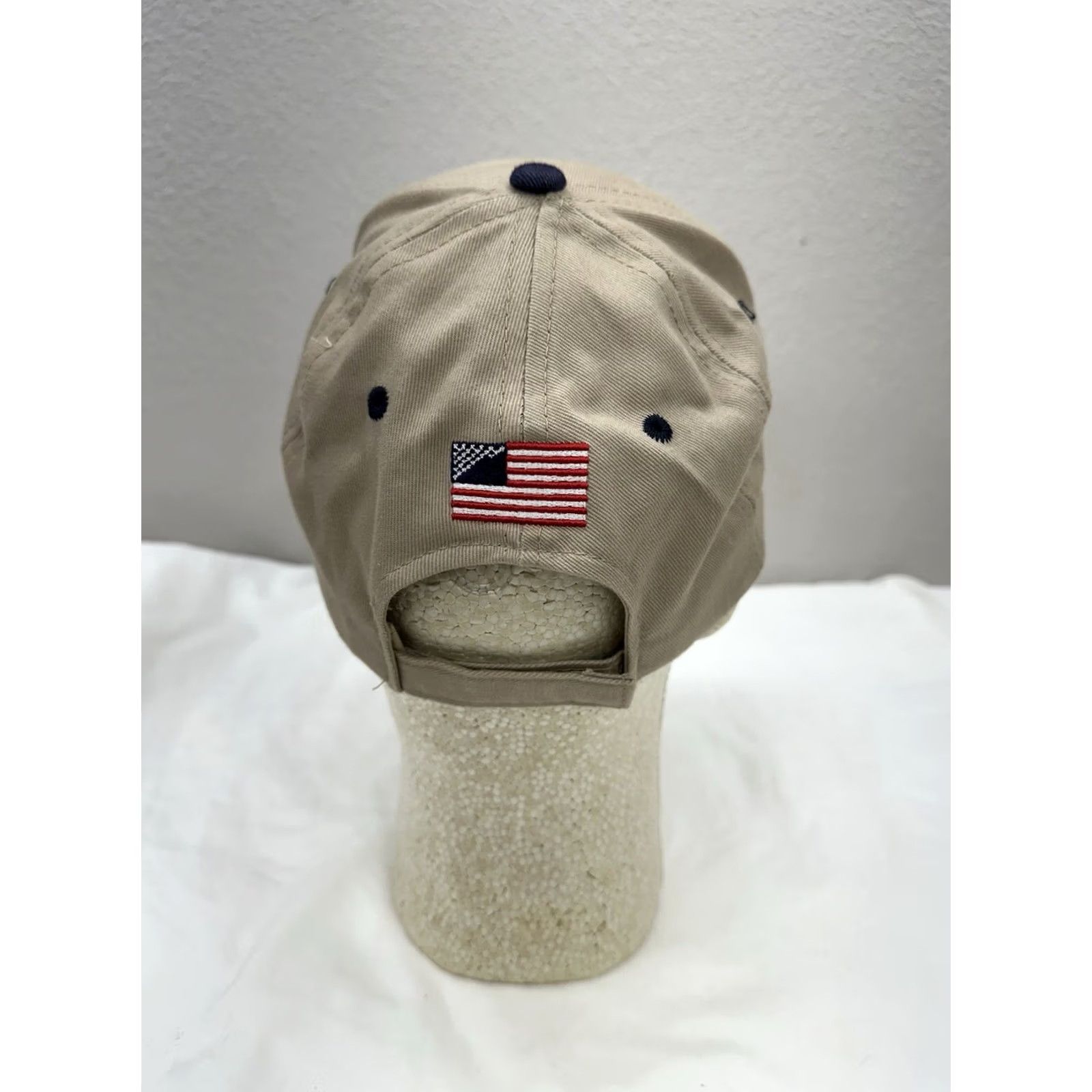 Vintage VINTAGE Outdoor Cap Baseball Hat USA Shooting Team Tan Embroidered Adjustable Olympics Mens One Size Brown Cap Size ONE SIZE - 5 Thumbnail