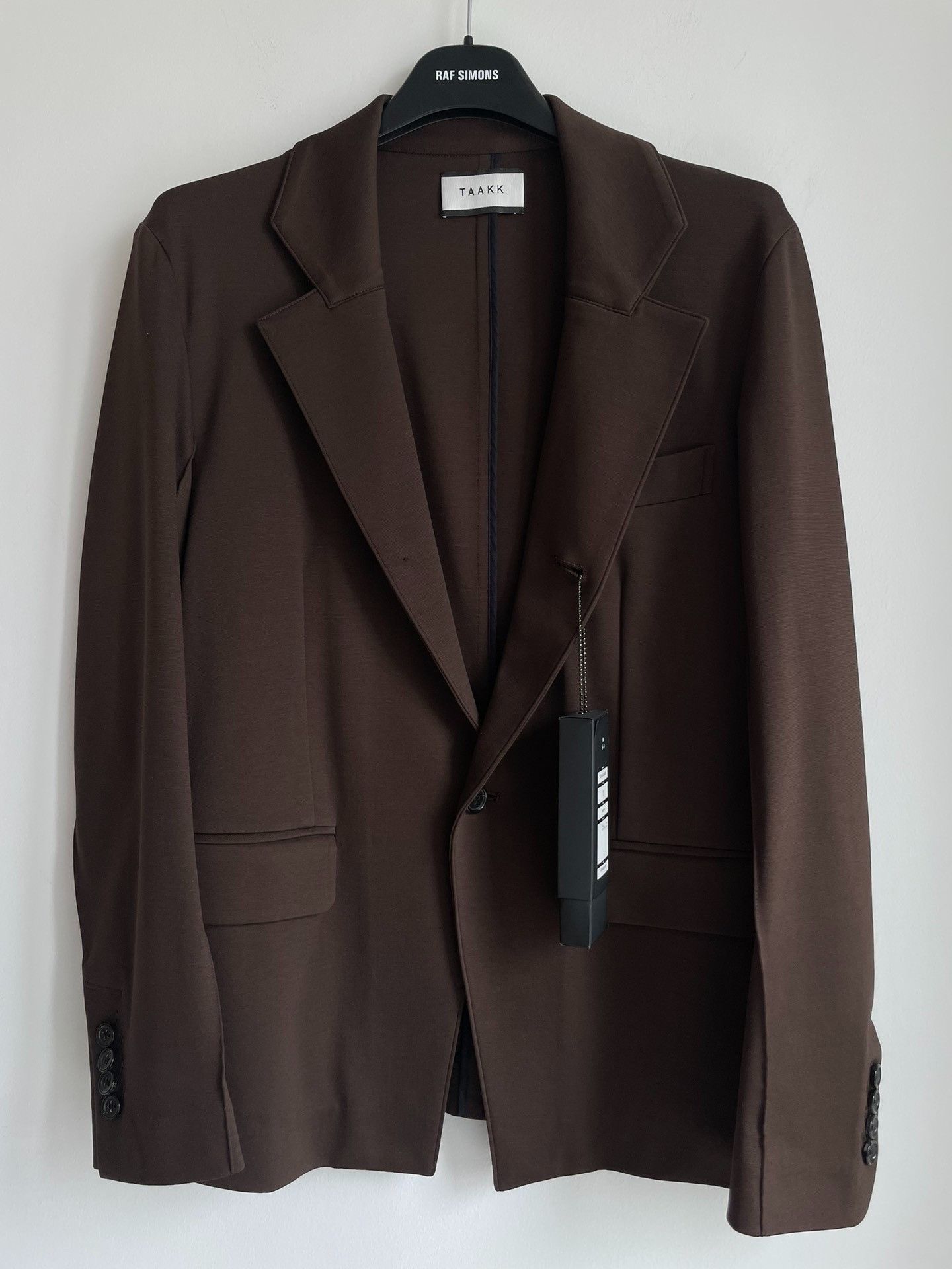 image of Taakk 20Aw Knit Blazer in Brown, Men's (Size Small)