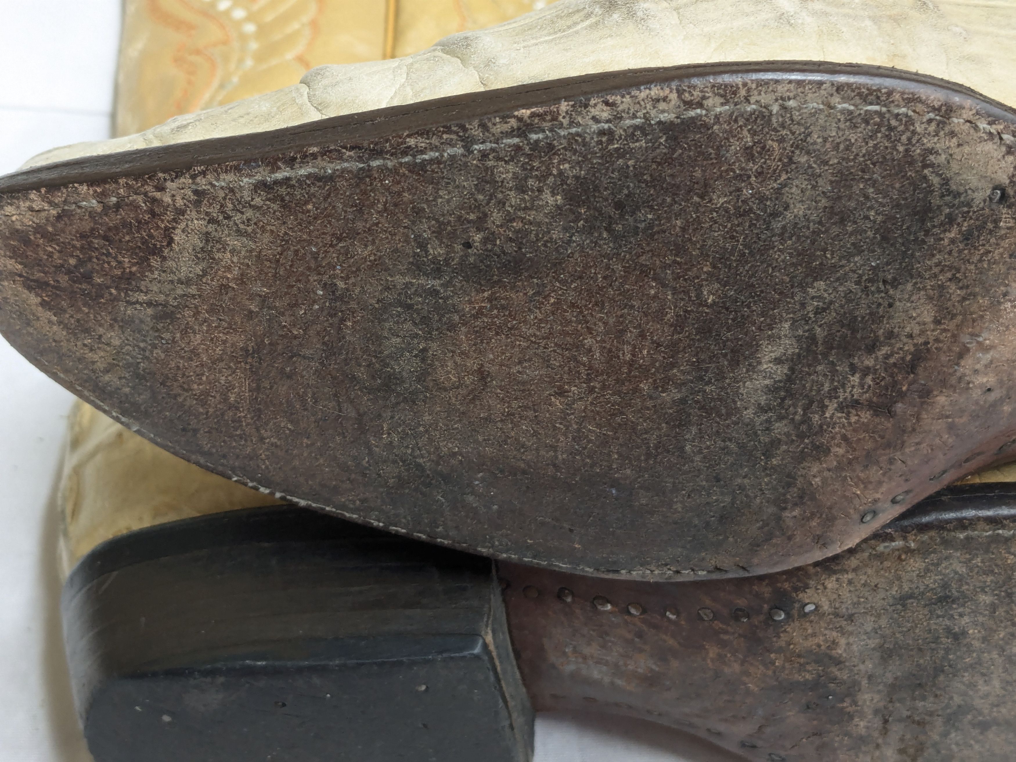 Other Vintage Cowboy Boots Yellow Crocodile Leather 9 Size US 9 / EU 42 - 12 Thumbnail