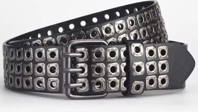 Japanese Brand Vintage Y2K Avant Garde Style Studded Metal Details Belt Size ONE SIZE - 3 Thumbnail
