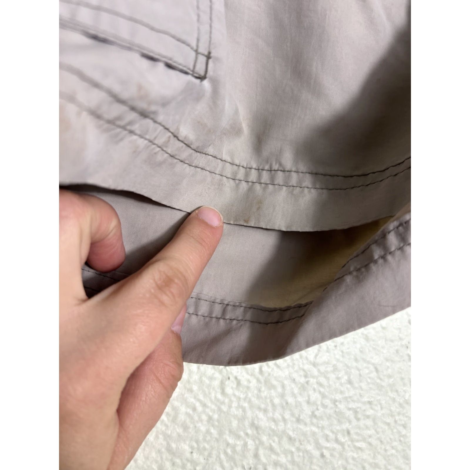 Vintage REI Womens Cargo Shorts Upf 50+ Beige Nylon 38x7 Size 16 Regular Size 38" / US 16 / IT 52 - 3 Thumbnail