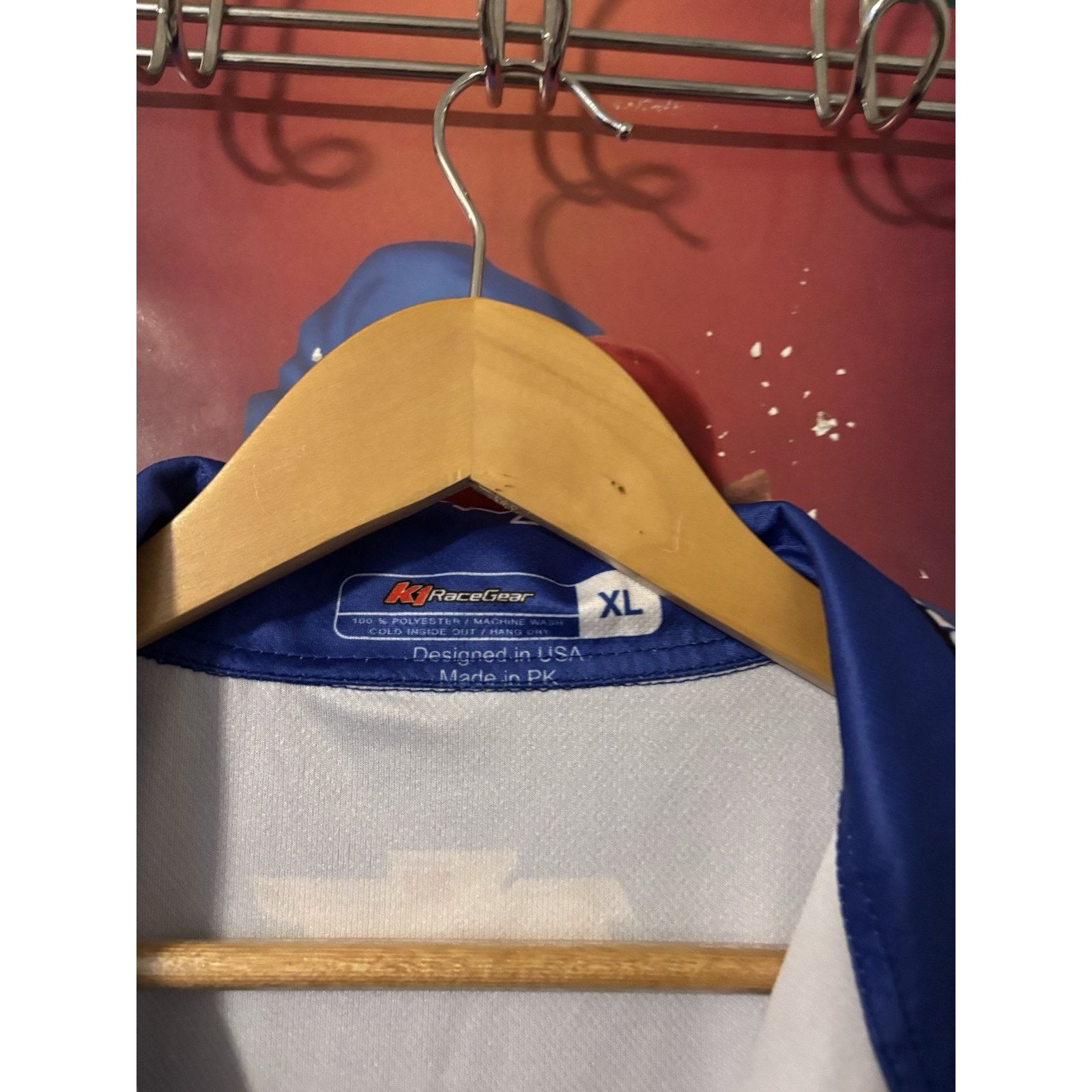 The Unbranded Brand pitcrew nascar official Race Gear Large Blue Kaulig Racing Size US XL / EU 56 / 4 - 4 Thumbnail
