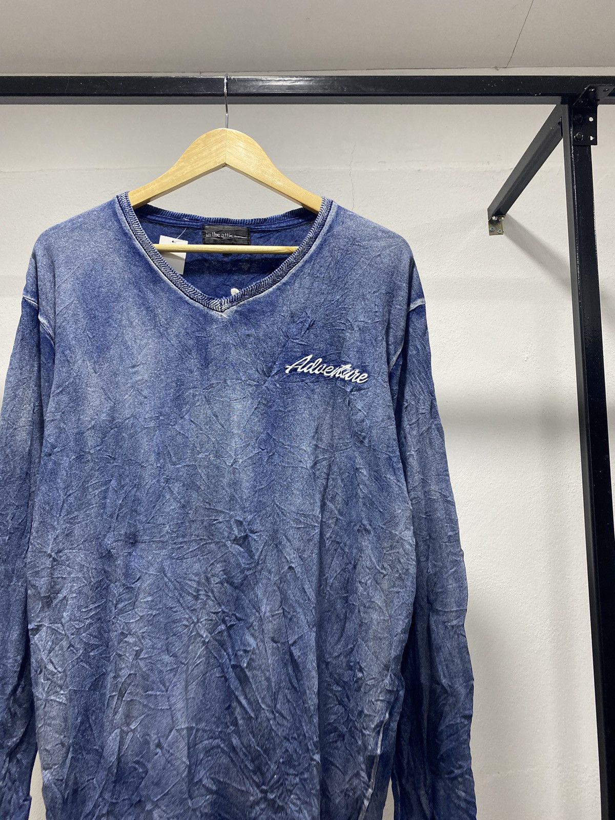 In The Attic Sick☠️ In The Attic Washed Blue Denim Indigo Punk Lgb Grunge Size US L / EU 52-54 / 3 - 4 Thumbnail