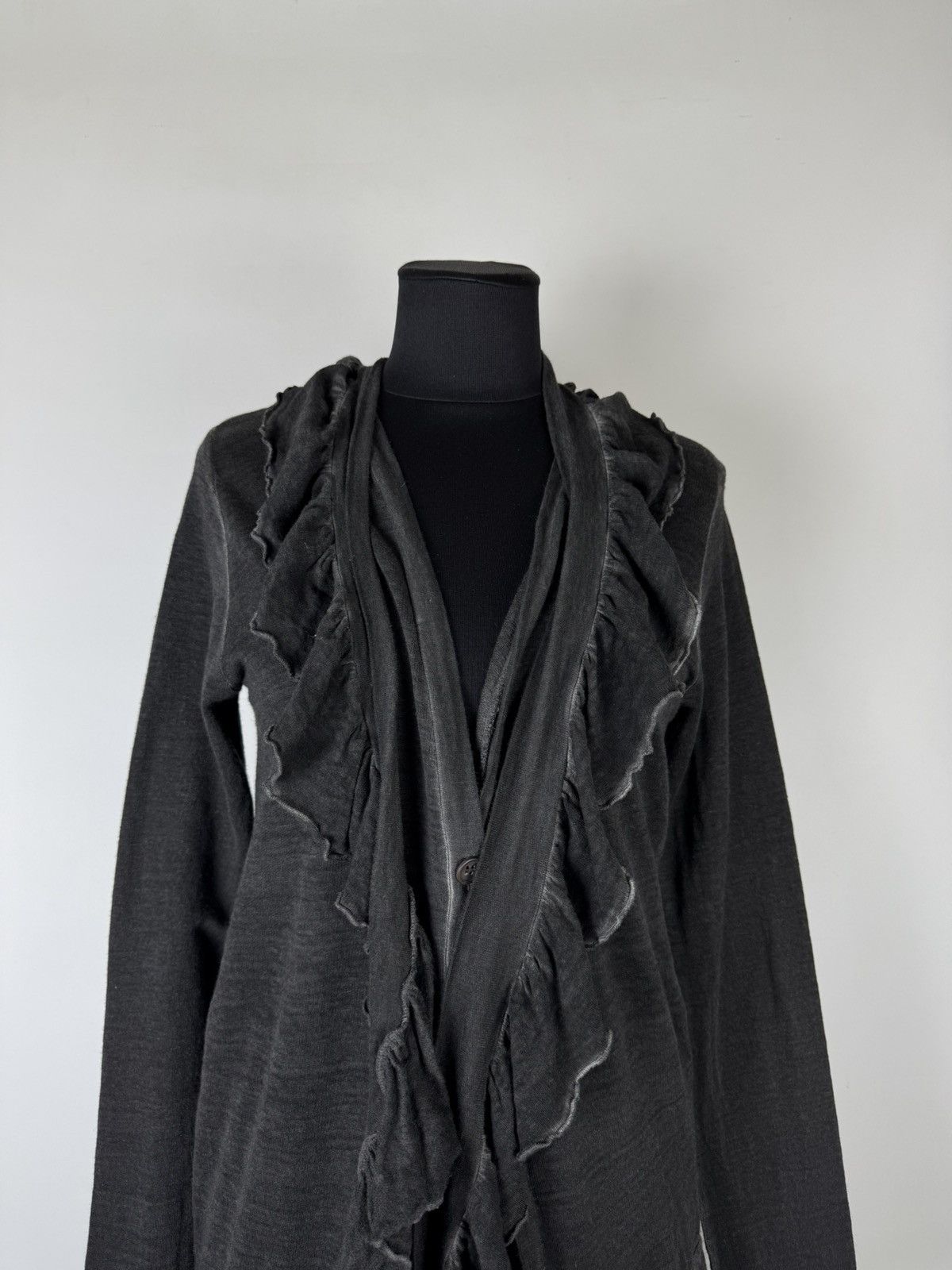 Cop Copine Cop copine asymmetrical layered draped scarf zip cardigan Size L / US 10 / IT 46 - 3 Thumbnail
