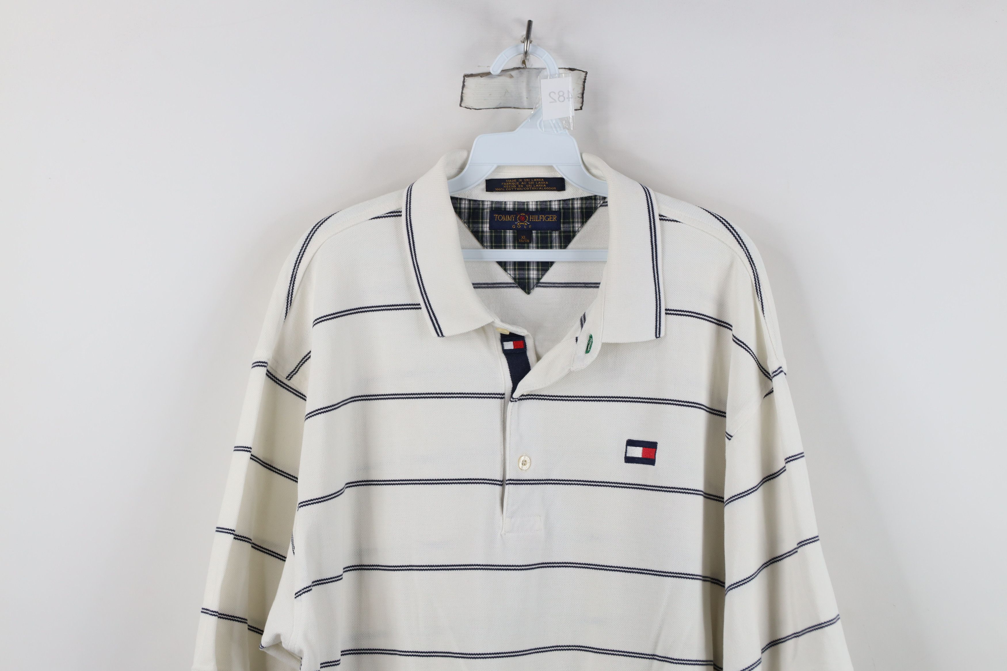 Tommy Hilfiger Vintage 90s Tommy Hilfiger Golf Pique Cotton Knit Polo Shirt Size US XL / EU 56 / 4 - 2 Thumbnail