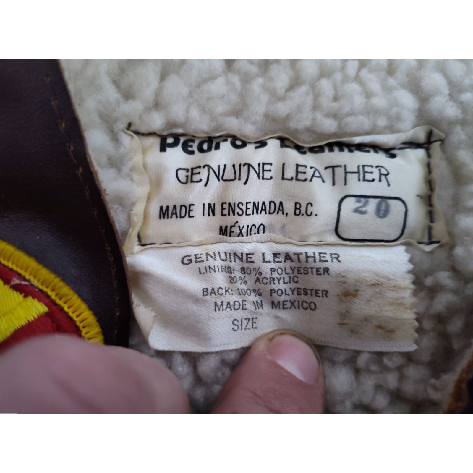 Vintage VINTAGE Pedro's Leathers Leather Vest 1970s Biker Casual XS Brown Sherpa Lined Patch Size US XS / EU 42 / 0 - 6 Thumbnail