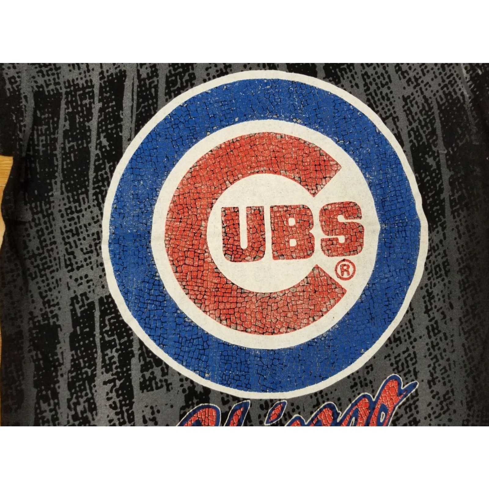 MLB VINTAGE CHICAGO CUBS MLB ALL OVER PRINT BLACK T-SHIRT SZ LARGE MEN Shirt L Black MLB Retro 90s Cubs USA Mens Size US L / EU 52-54 / 3 - 2 Thumbnail