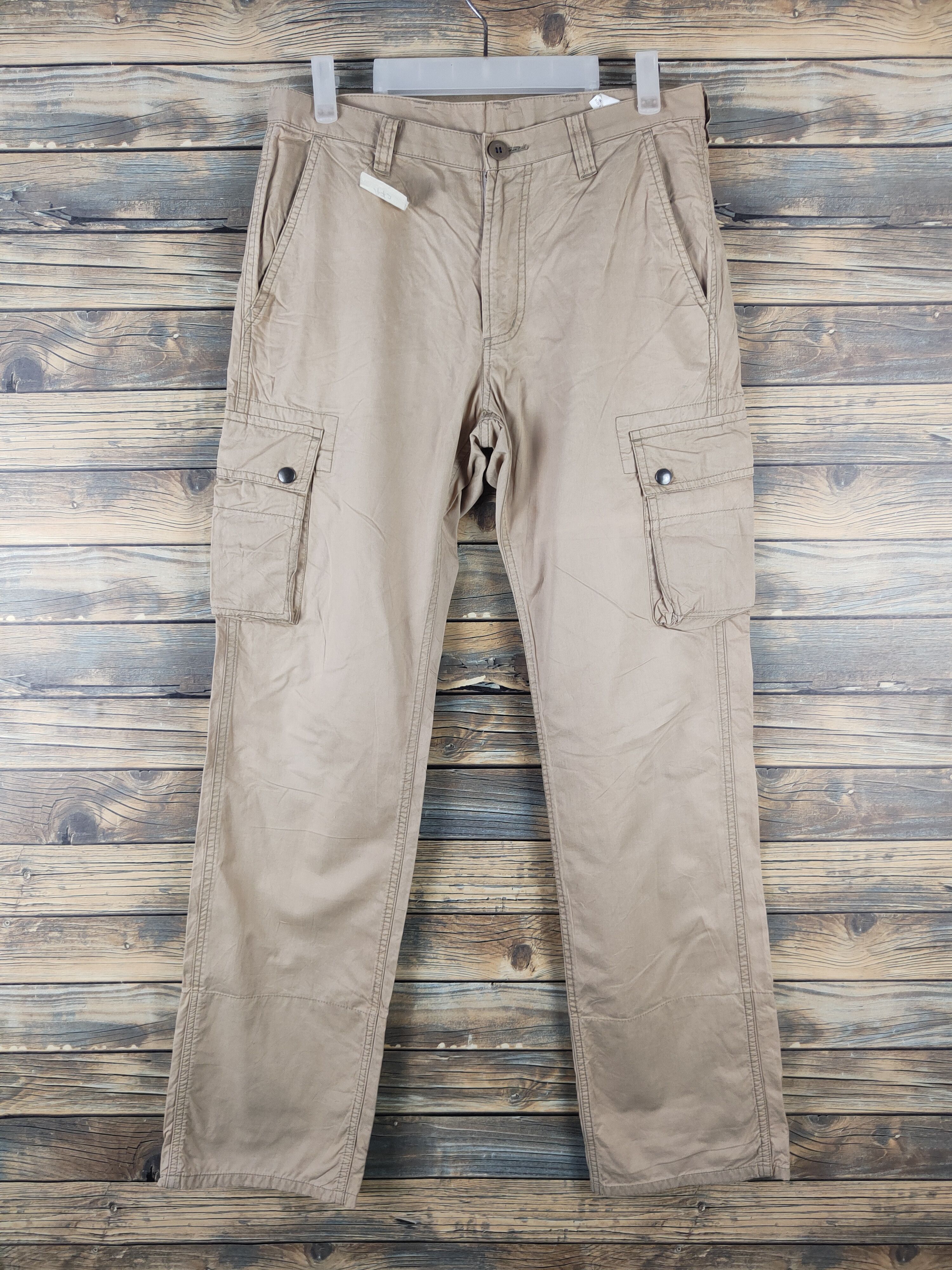 Japanese Brand × Journal Standard DL Journal Standard Beige Multipocket Cargo Pants #472 Size US 31 - 1 Thumbnail