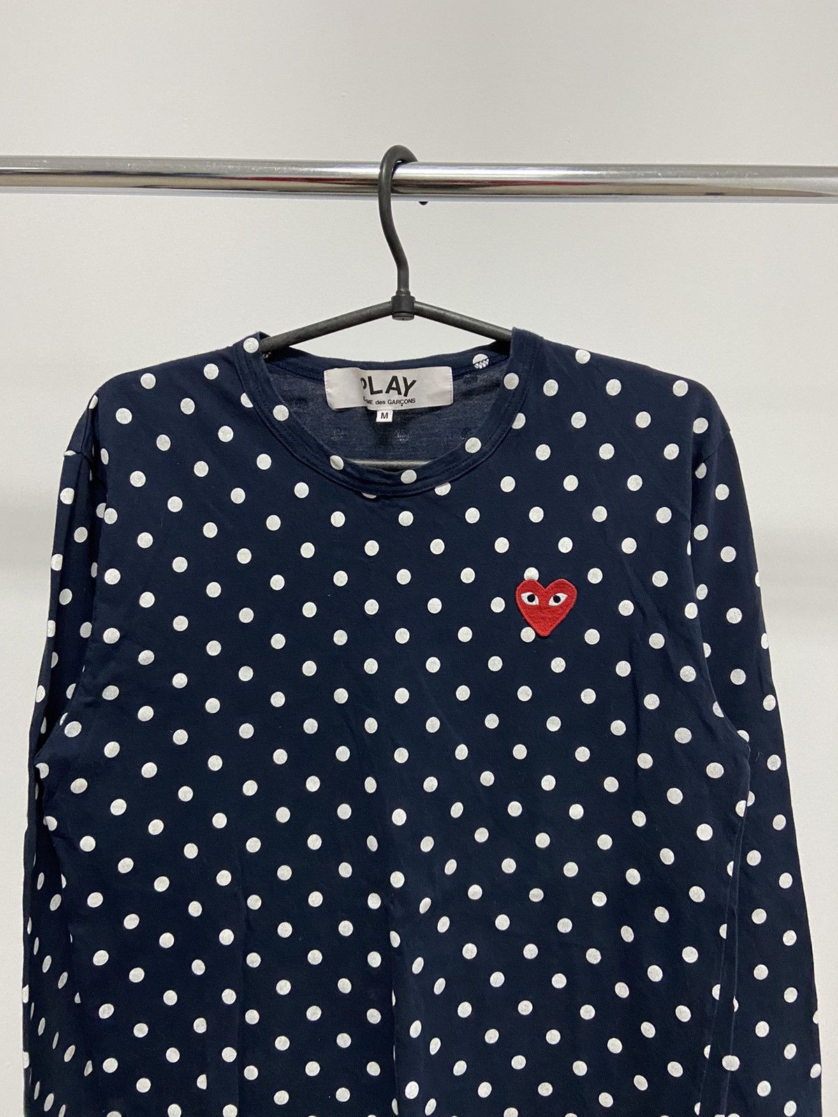 Comme des Garcons PLAY PLAY Come Des Garcons Vintage Longsleeve Polka Dot Japanese Size US M / EU 48-50 / 2 - 2 Thumbnail