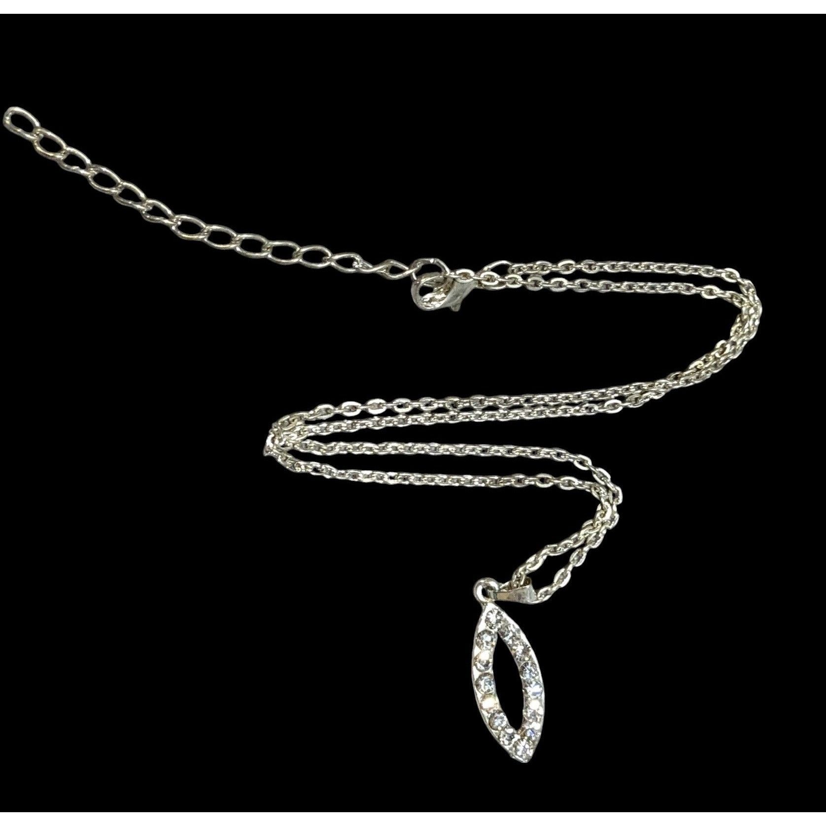 Other Simple Elegant Rhinestone Horse Eye Pendant Necklace Size ONE SIZE - 1 Thumbnail