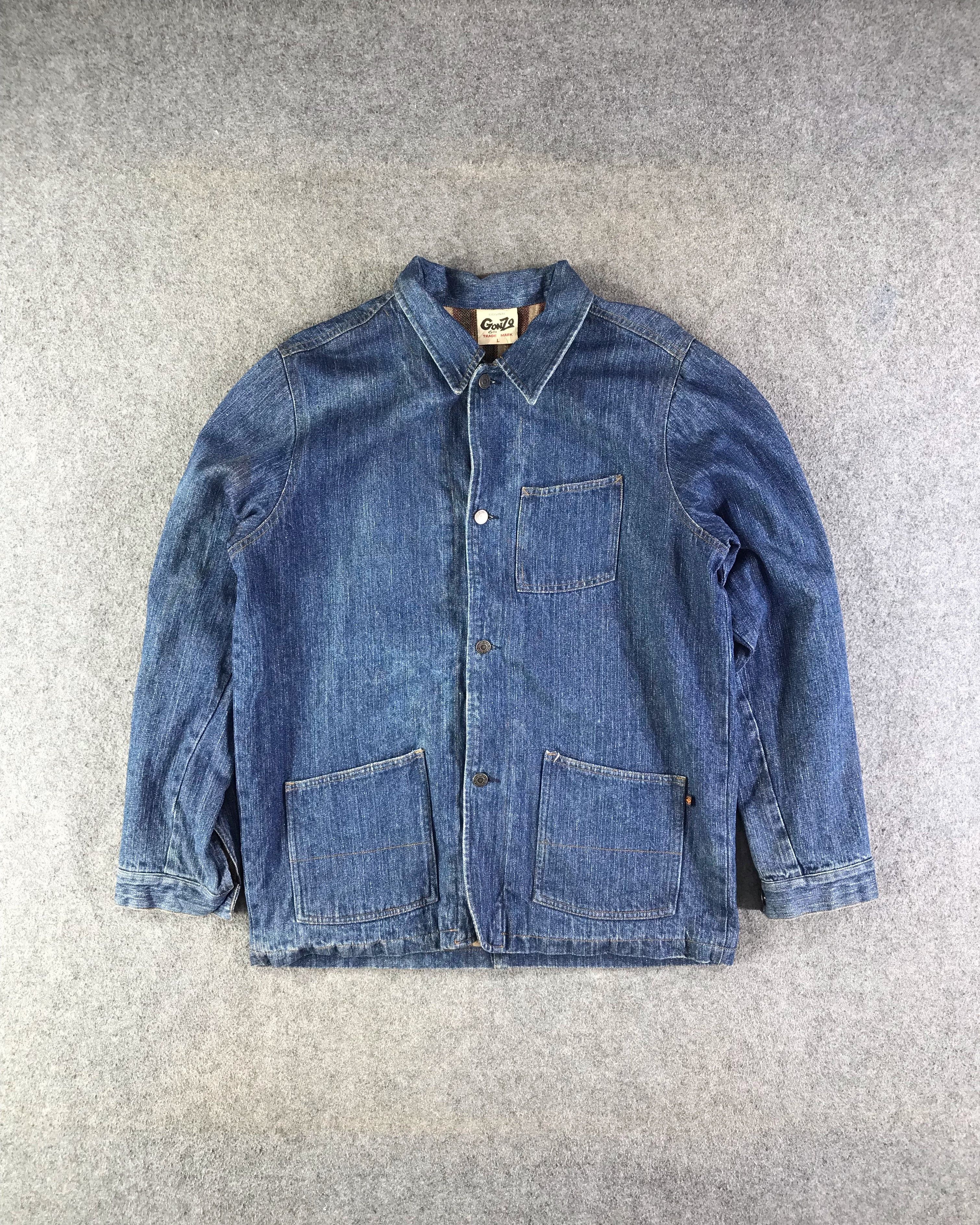 Japanese Brand Gonzo Surf Denim Jacket-JC196 Size US L / EU 52-54 / 3 - 1 Thumbnail