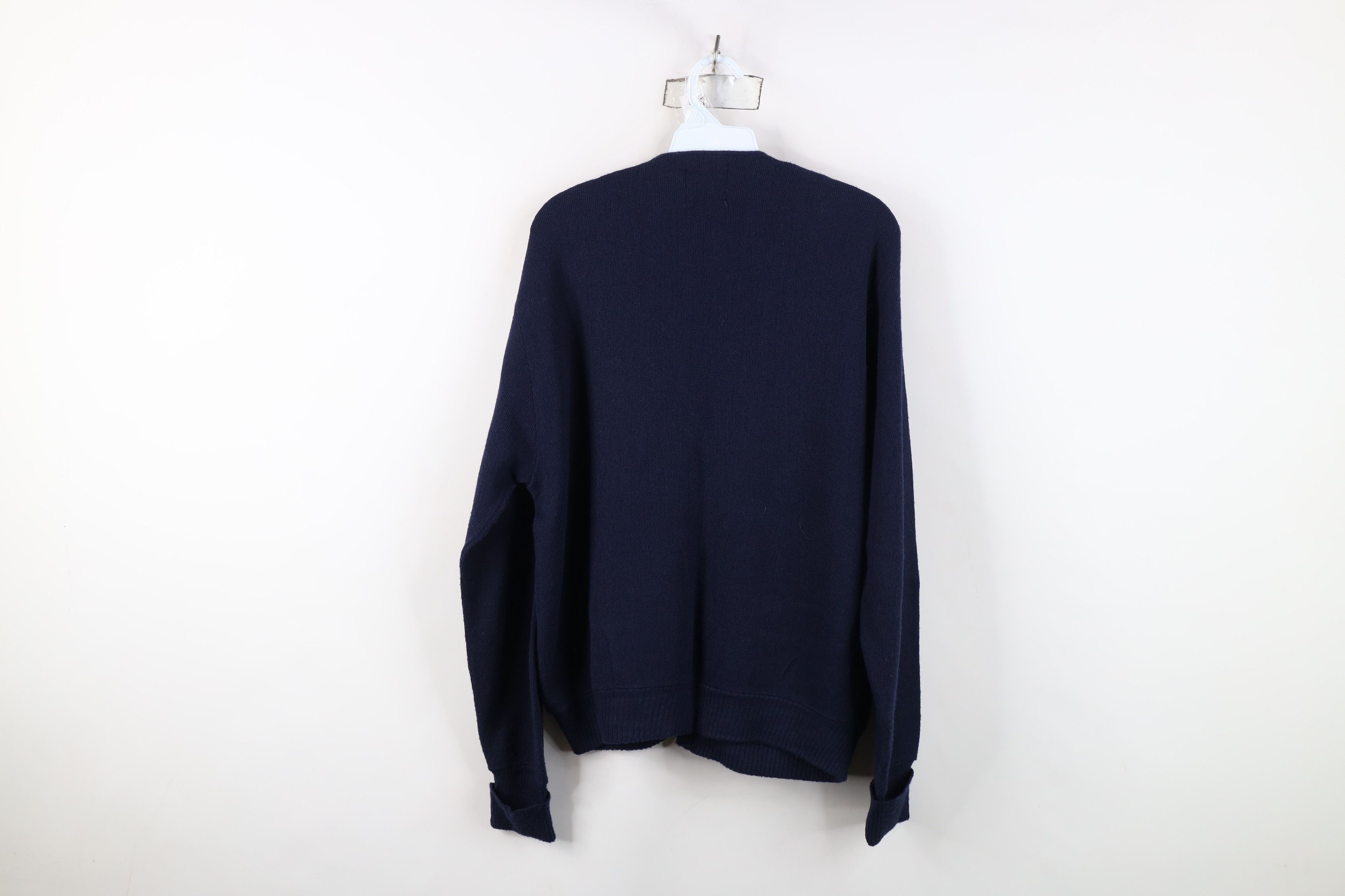 Vintage Vintage 60s 70s Streetwear Blank Knit Cardigan Sweater USA Size US L / EU 52-54 / 3 - 9 Thumbnail