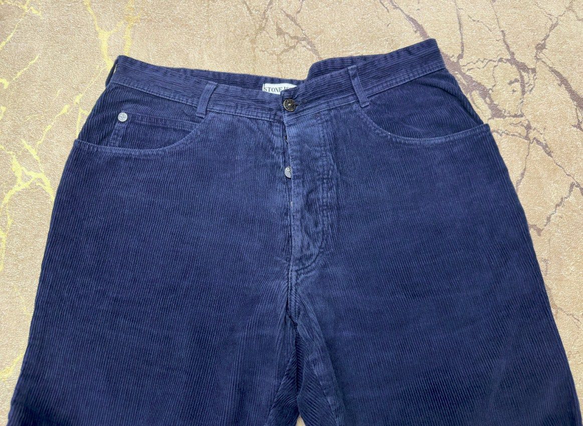 Stone Island Rare Stone Island Marina 1985 Corduroy Trousers Size 52 36 Size US 36 / EU 52 - 12 Thumbnail