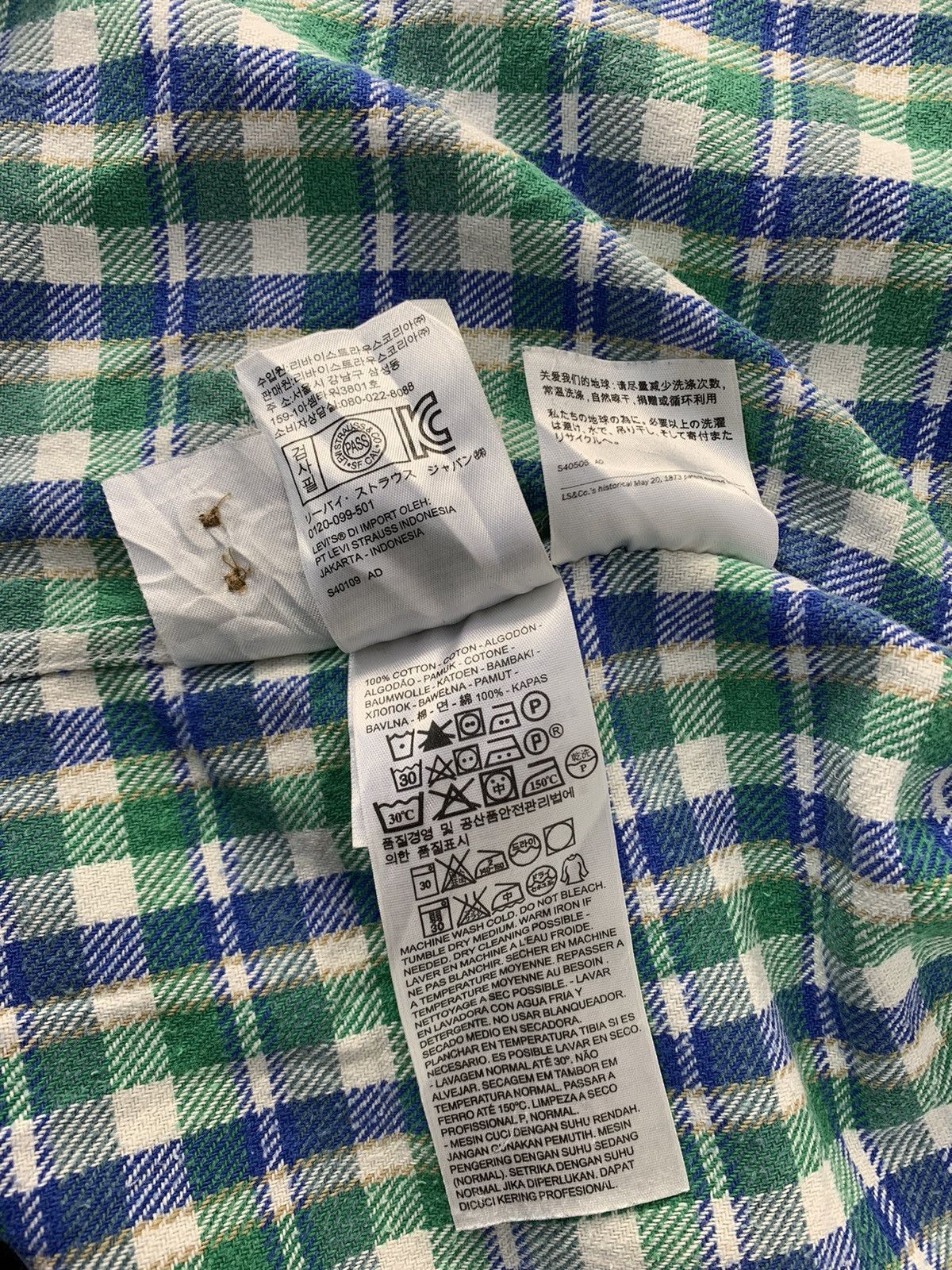 Flannel × Levi's Levi’s Strauss Chekered Double Pocket Flannel Button Up Size US XS / EU 42 / 0 - 11 Thumbnail