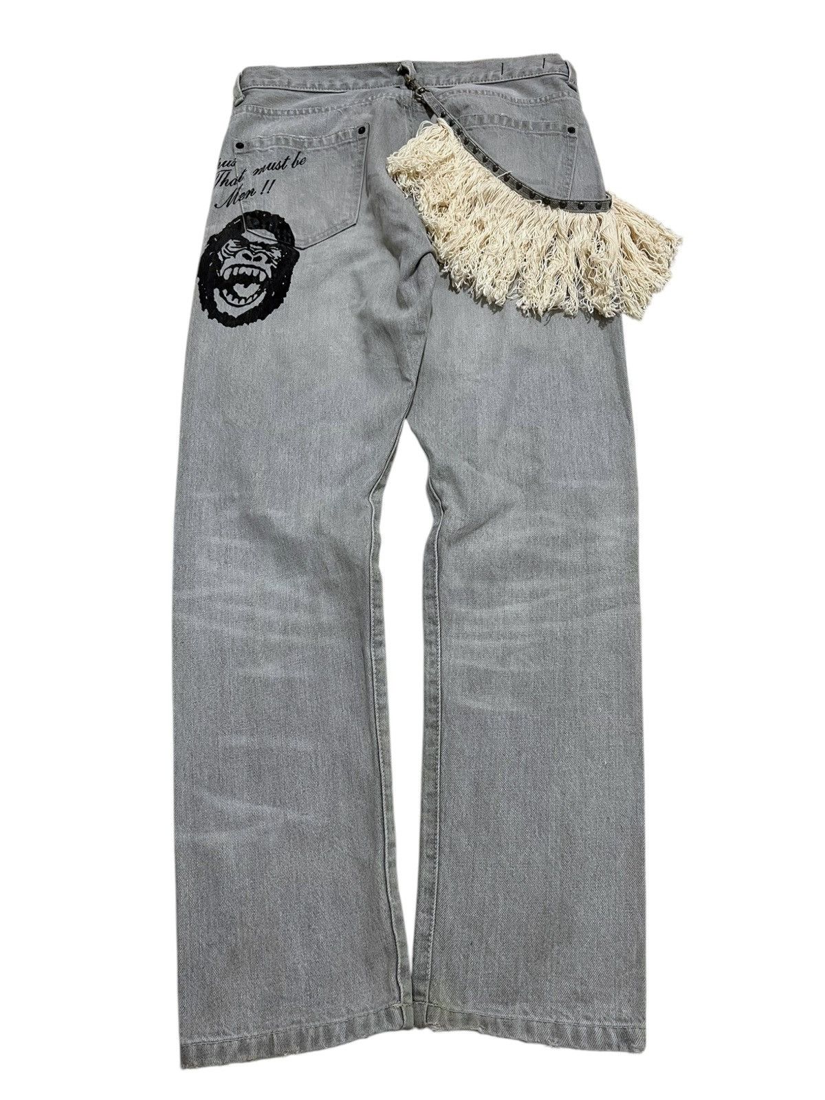 If Six Was Nine RNA distressed japanese punk jeans Size US 31 - 2 Thumbnail