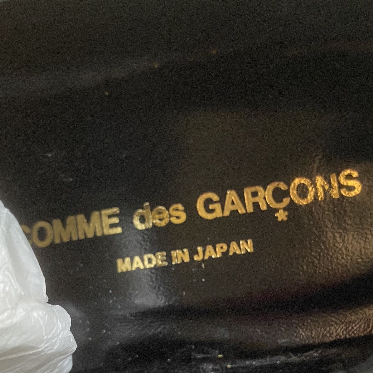 Comme des Garcons New SS 2023 Runway Pointed Gold Brogue Heels Size US 8 / IT 38 - 9 Thumbnail