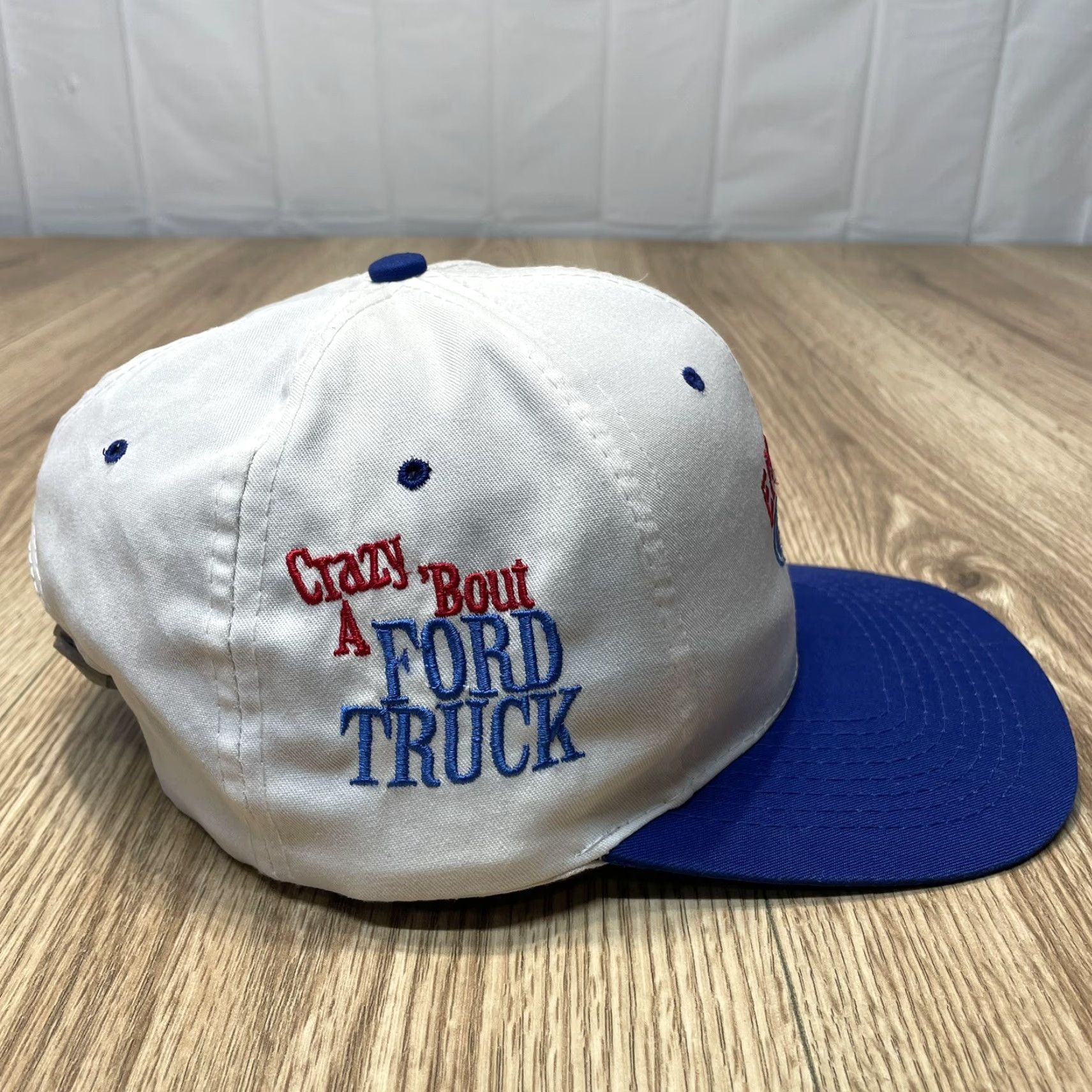 Ford VINTAGE Nissin Ford Truck Snapback Baseball Hat Cap Men One Size White Size ONE SIZE - 5 Thumbnail