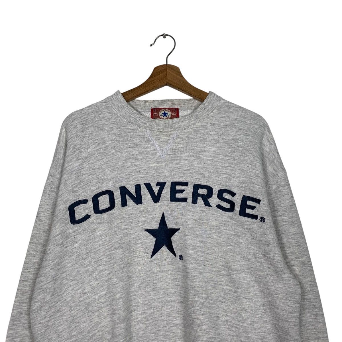 Converse Vintage 90s Converse Big Logo Crewneck Sweatshirt Size US M / EU 48-50 / 2 - 2 Thumbnail